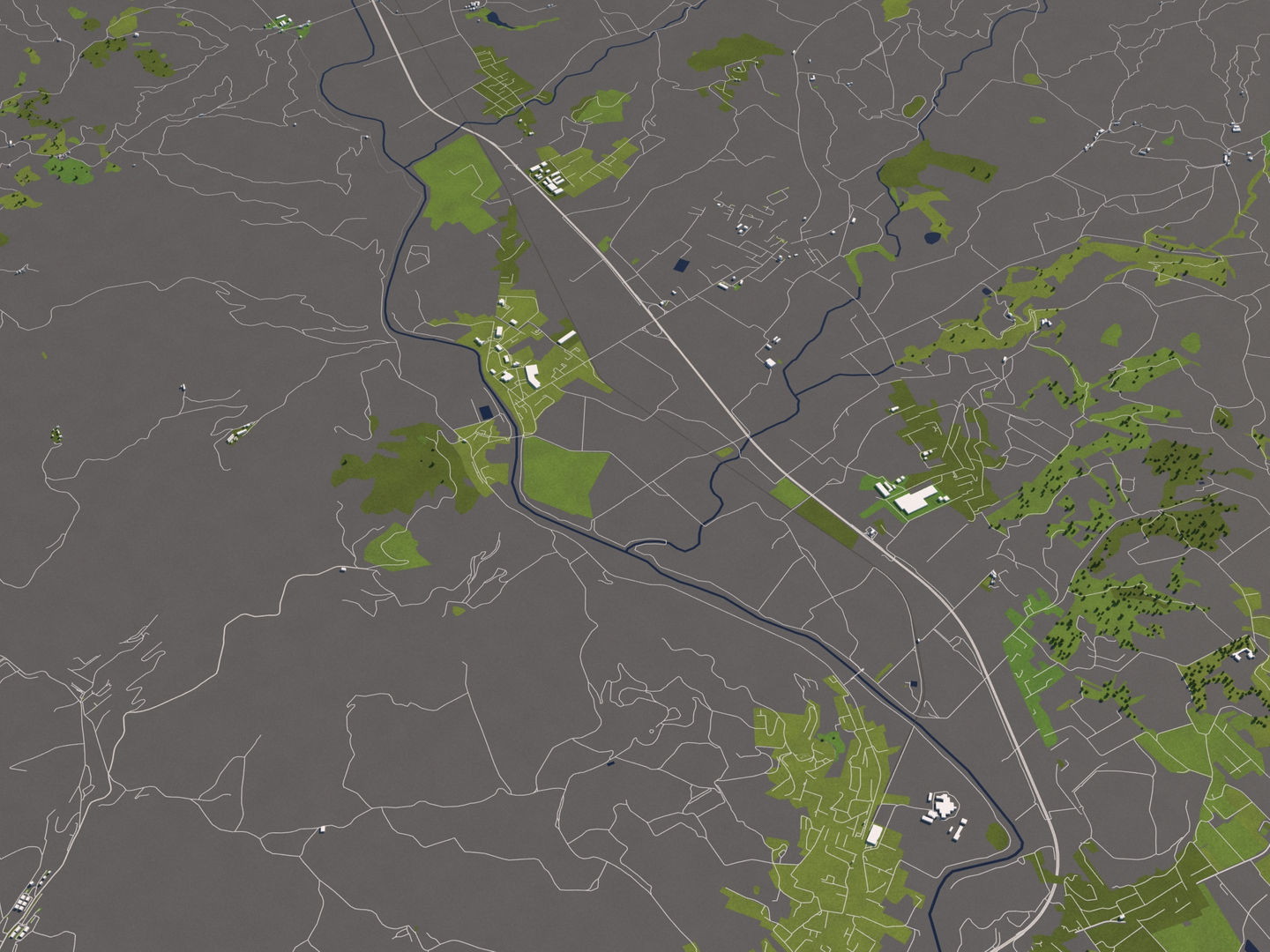 Perugia Italy 50x50km City Map 3D Model 3D model_9