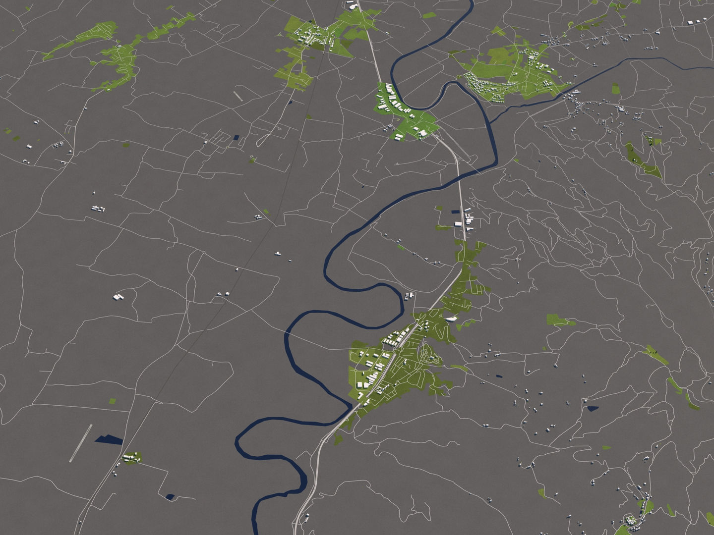 Perugia Italy 50x50km City Map 3D Model 3D model_4