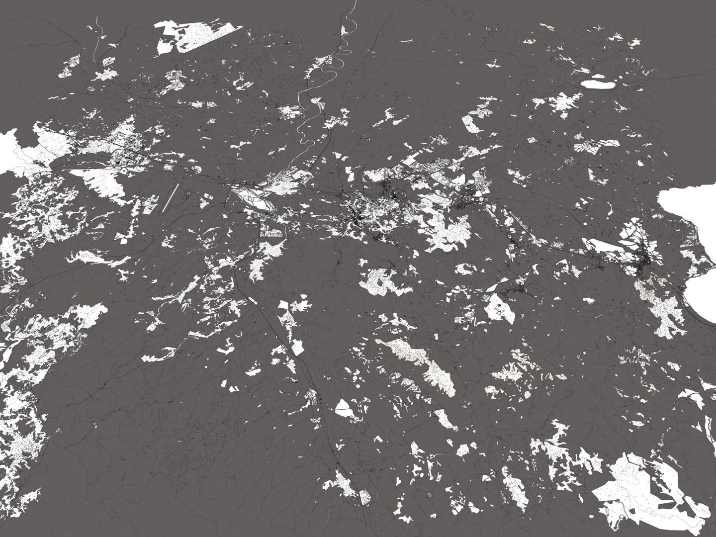 Perugia Italy 50x50km City Map 3D Model 3D model_20