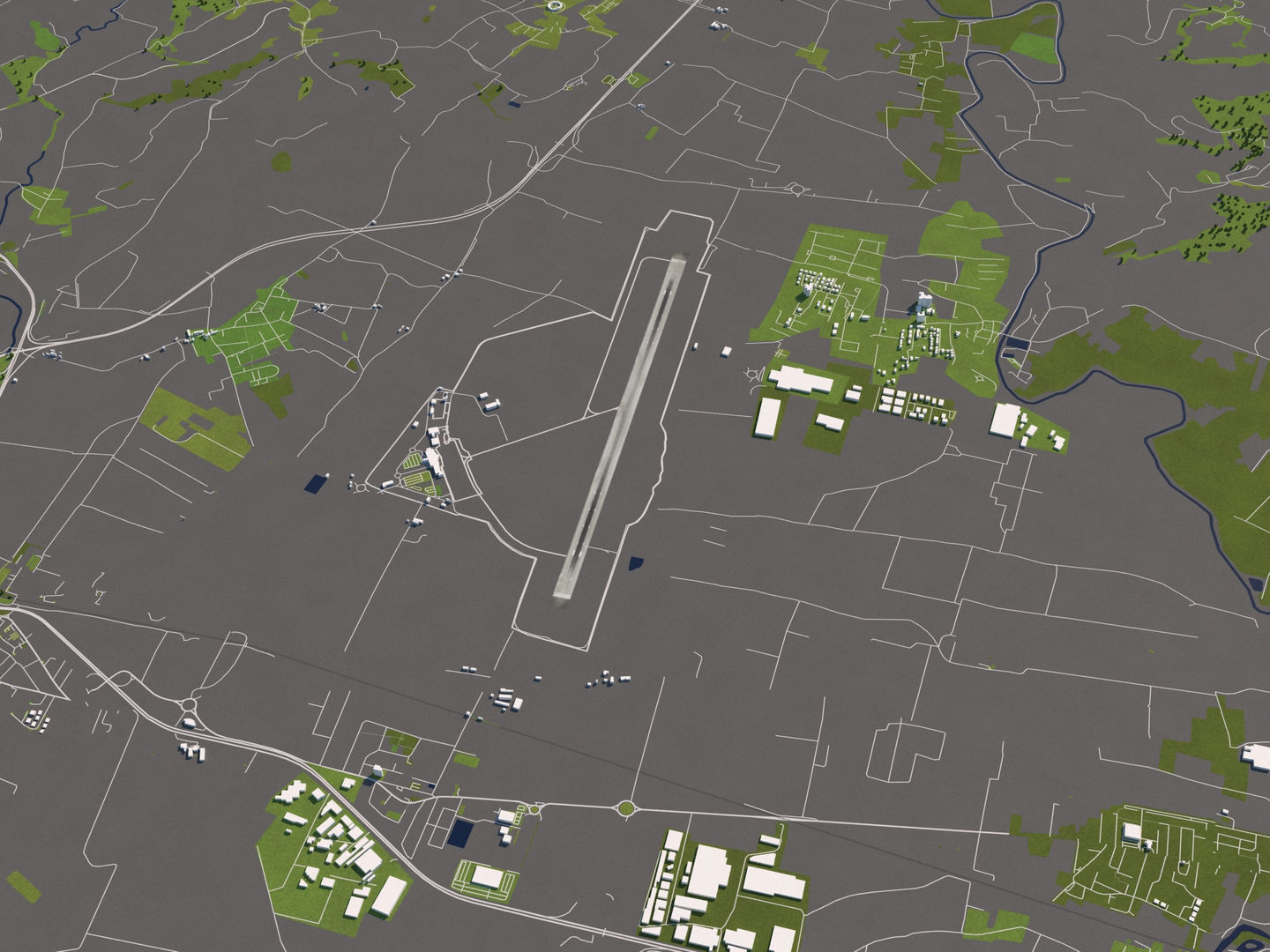 Perugia Italy 50x50km City Map 3D Model 3D model_10