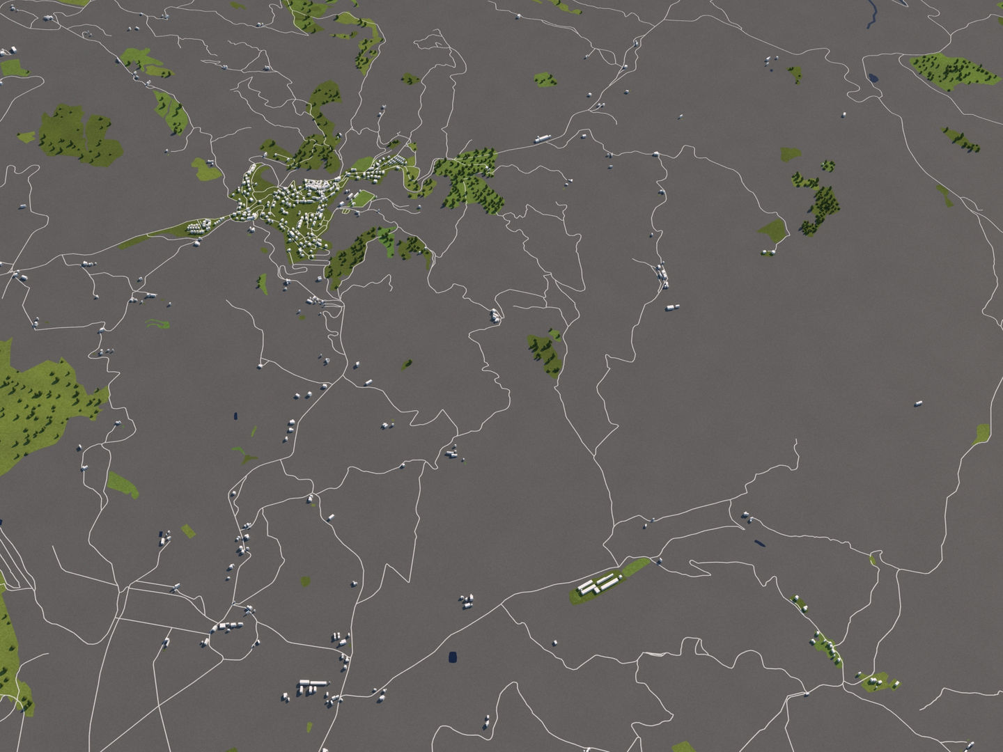 Perugia Italy 50x50km City Map 3D Model 3D model_8