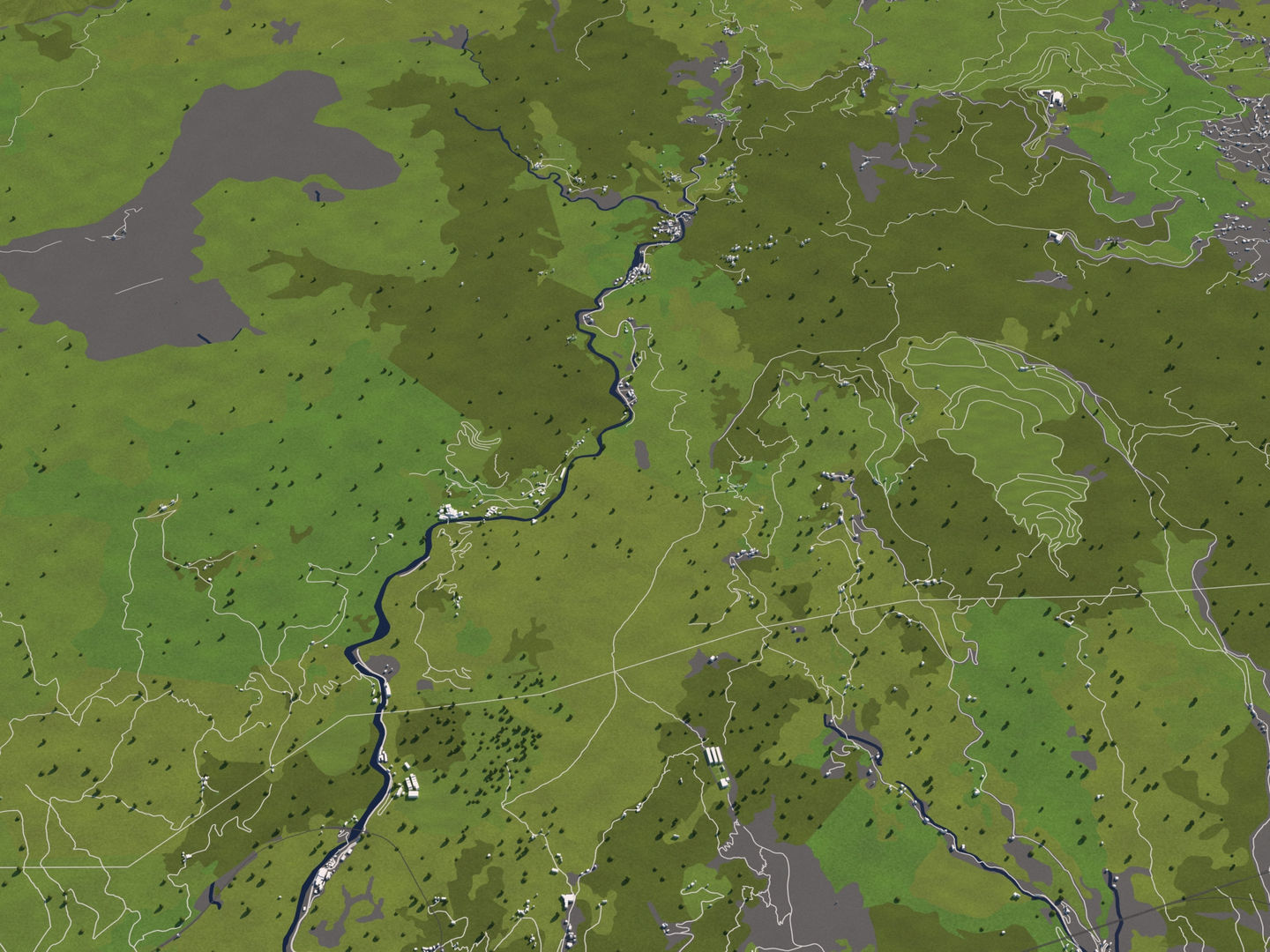 Genoa Italy 50x50km City Map 3D Model 3D model_9