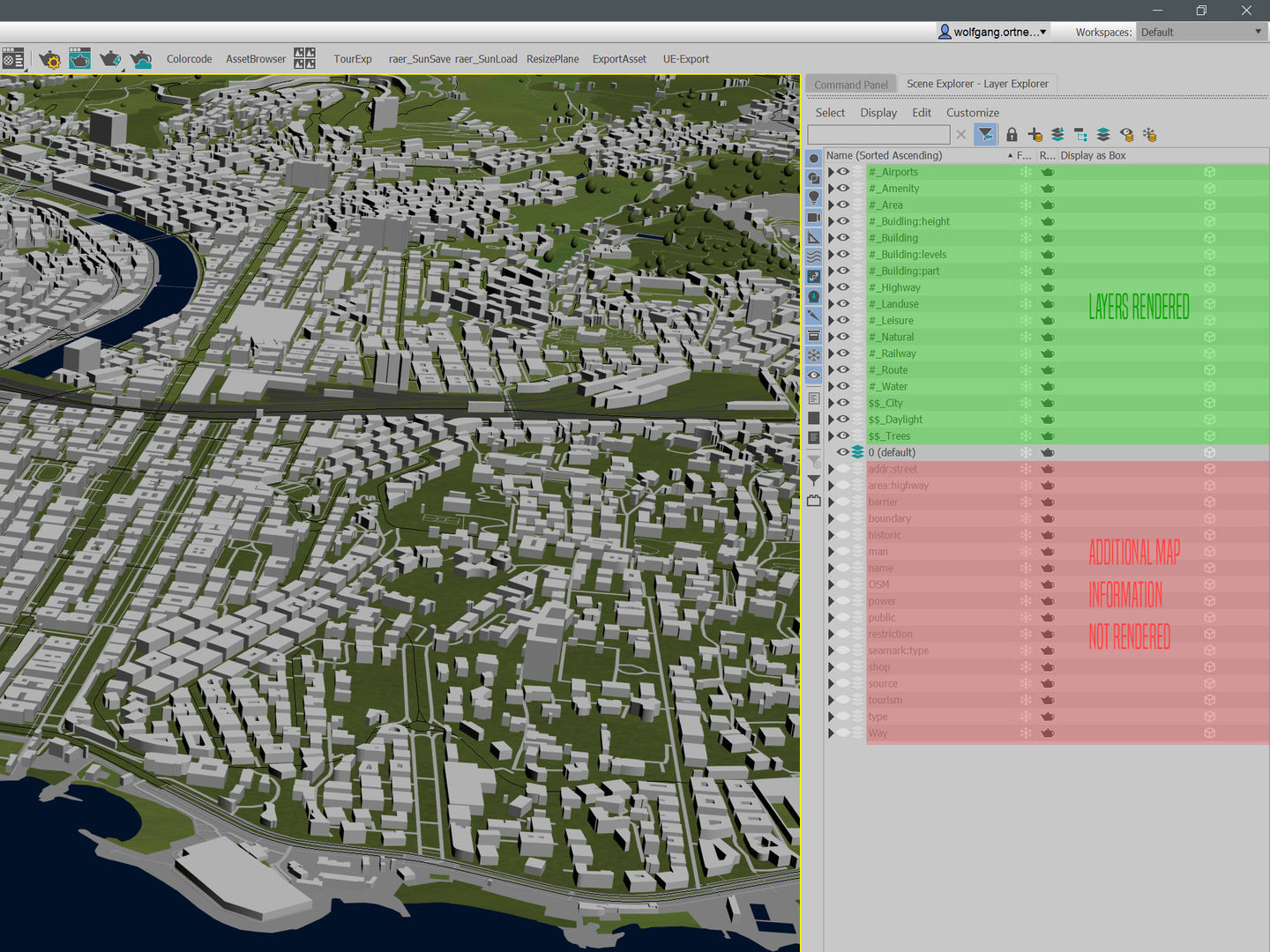Genoa Italy 50x50km City Map 3D Model 3D model_11