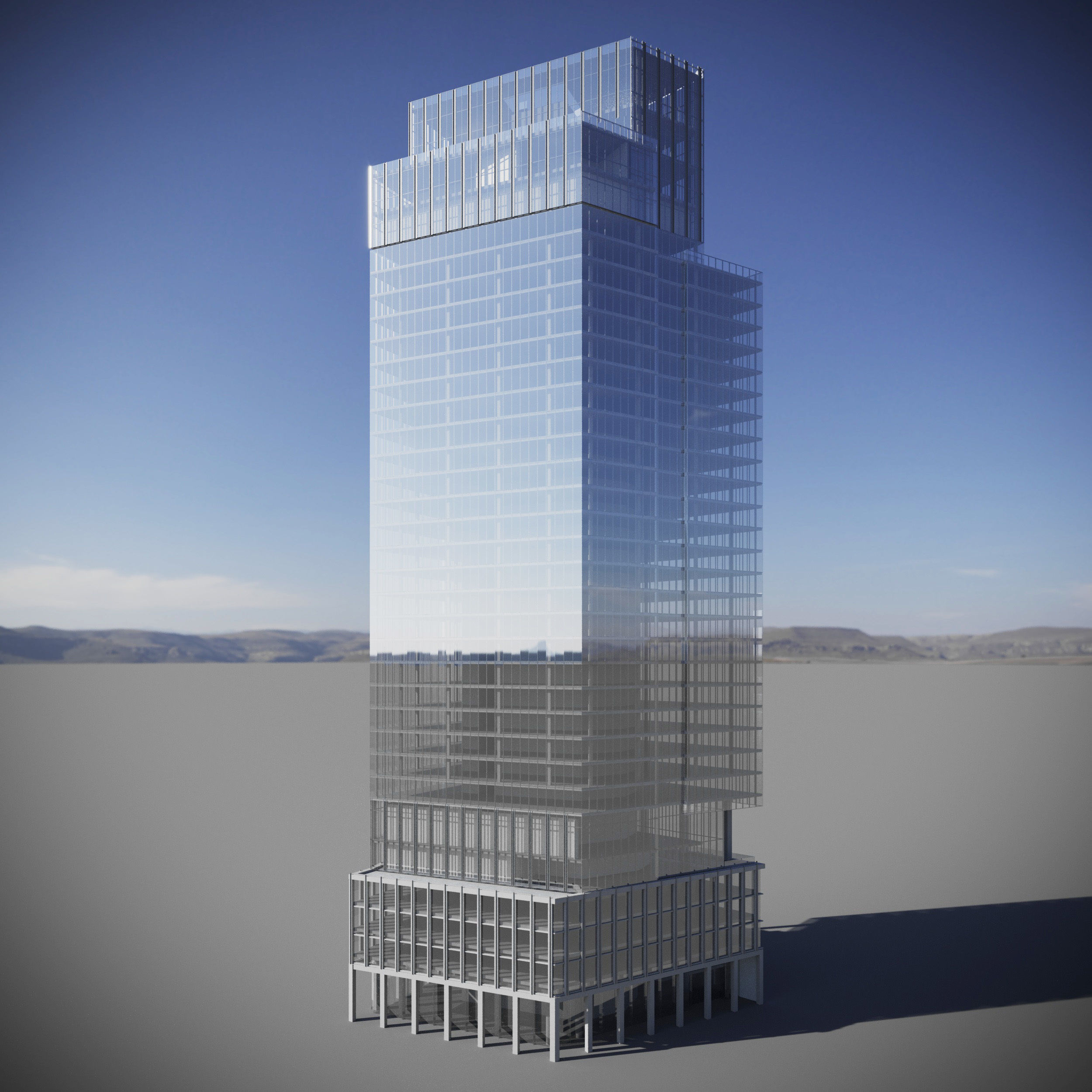 1 Leadenhall Street Tower - London Skyscraper 3D model_2