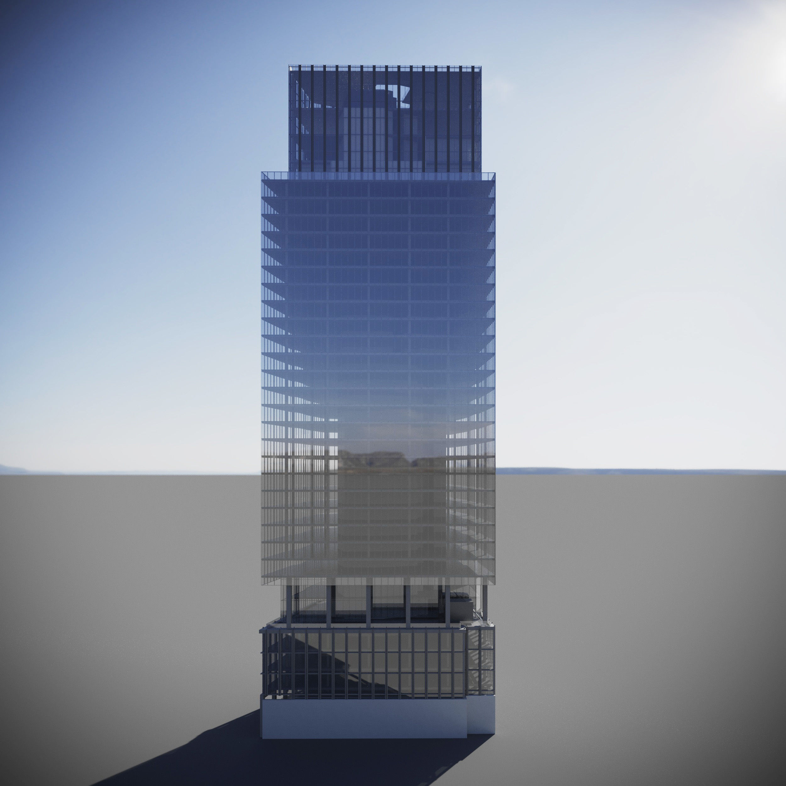 1 Leadenhall Street Tower - London Skyscraper 3D model_6