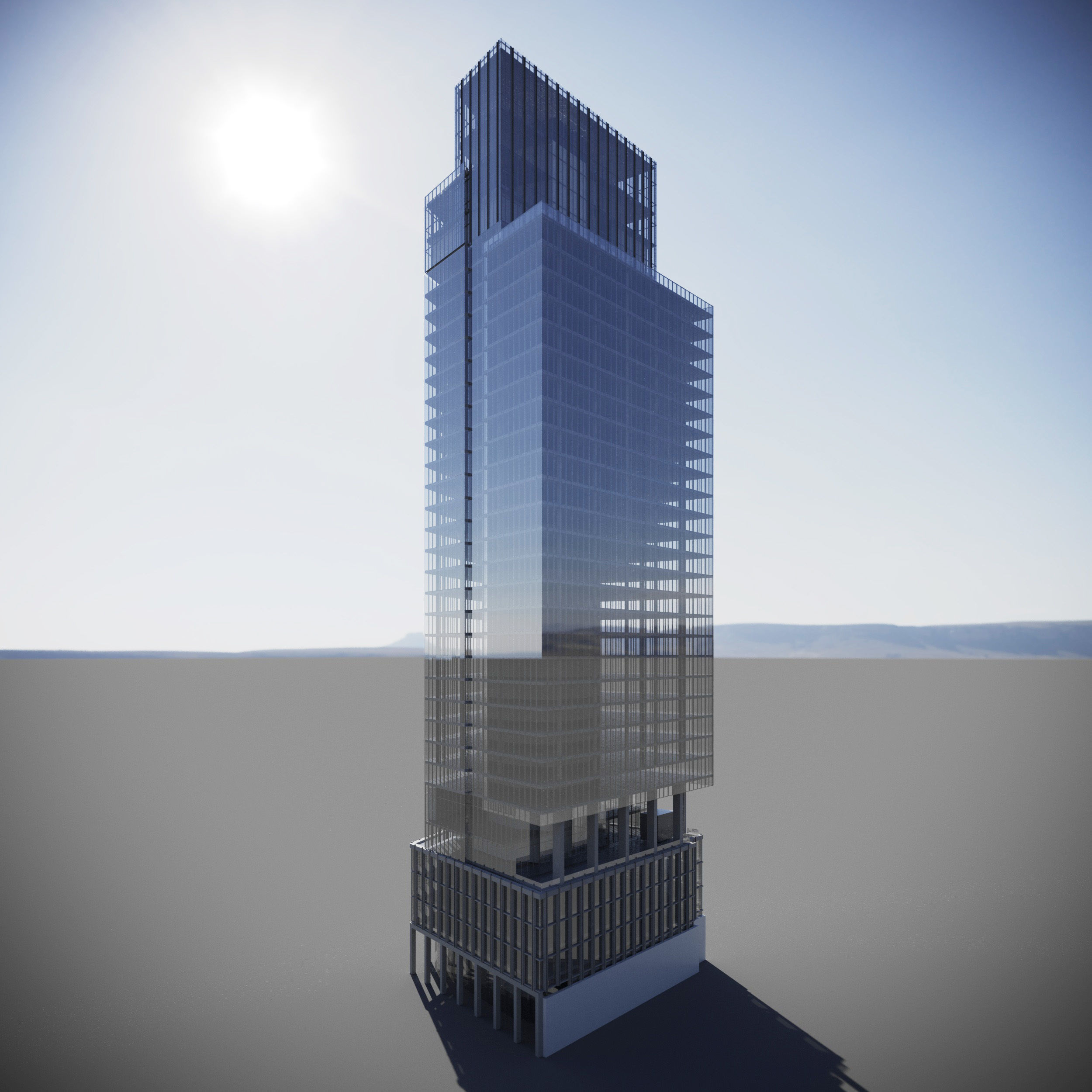 1 Leadenhall Street Tower - London Skyscraper 3D model_7