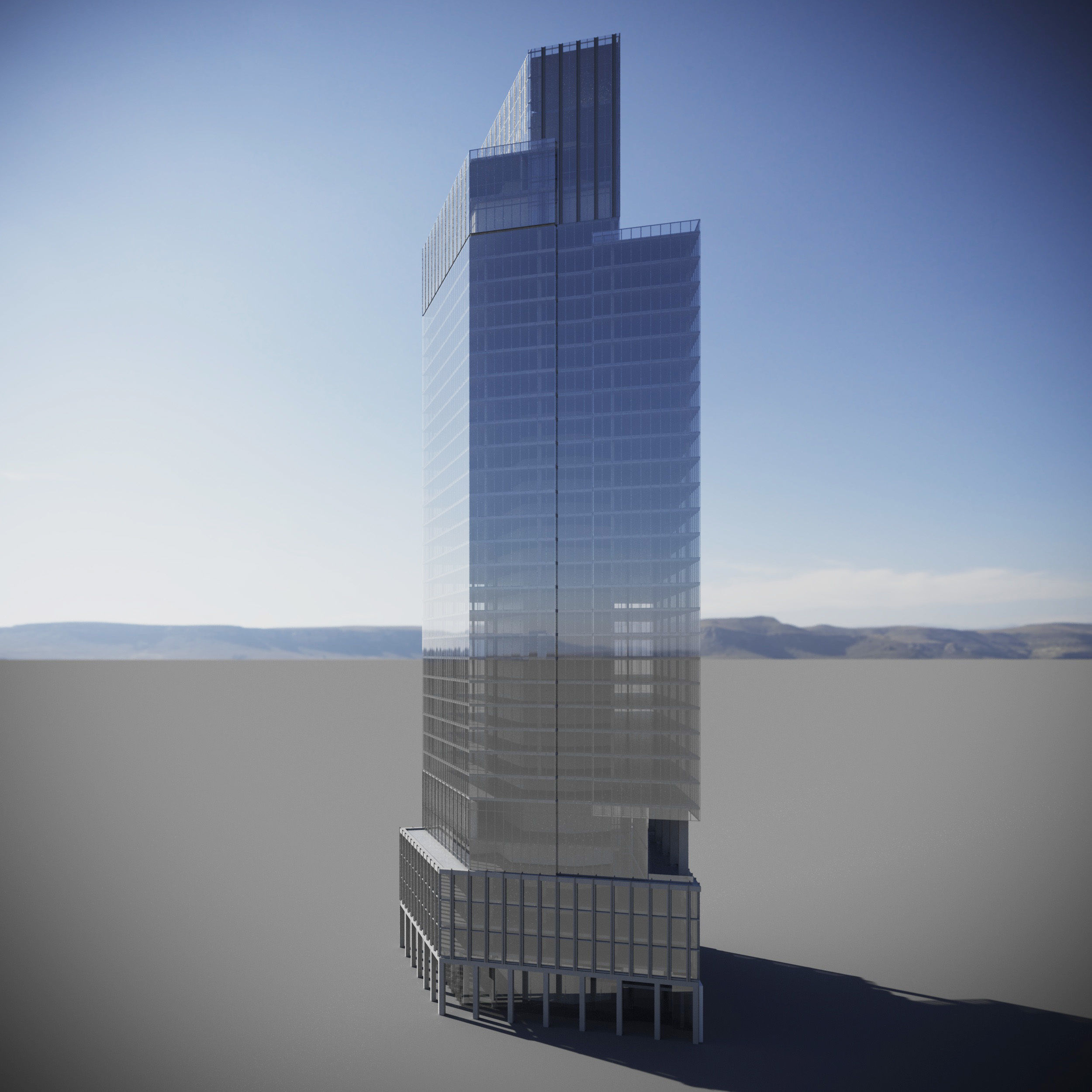 1 Leadenhall Street Tower - London Skyscraper 3D model_8