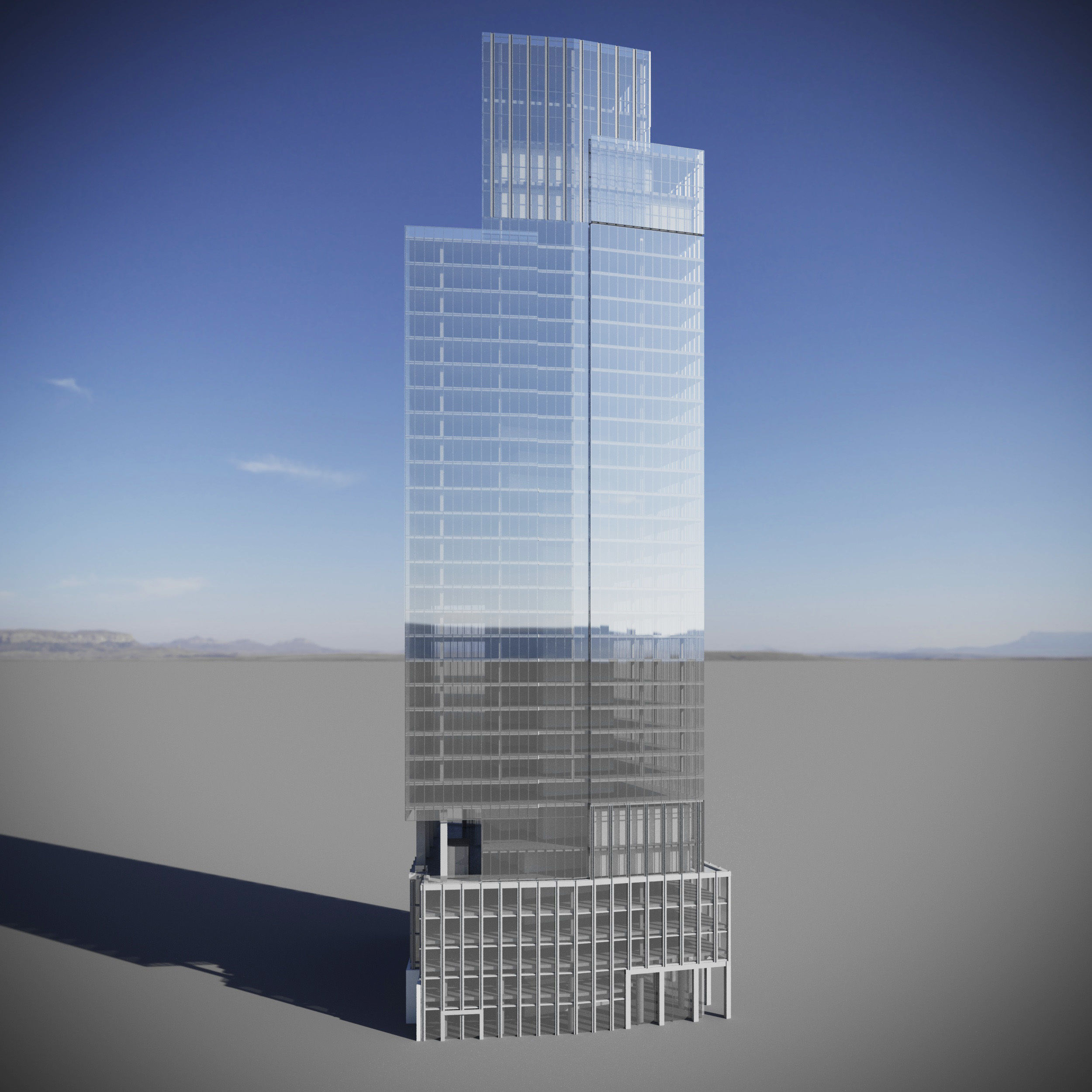 1 Leadenhall Street Tower - London Skyscraper 3D model_4