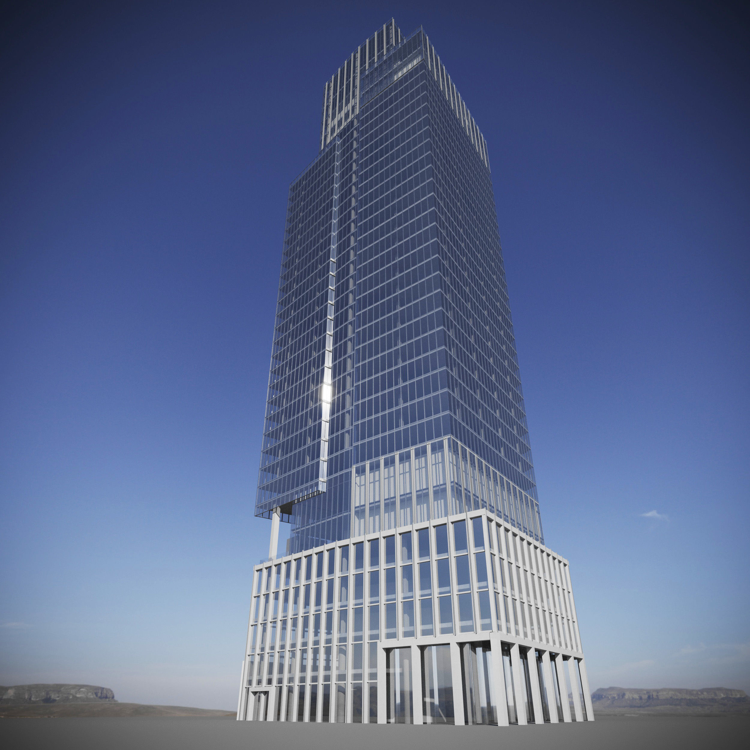 1 Leadenhall Street Tower - London Skyscraper 3D model_10
