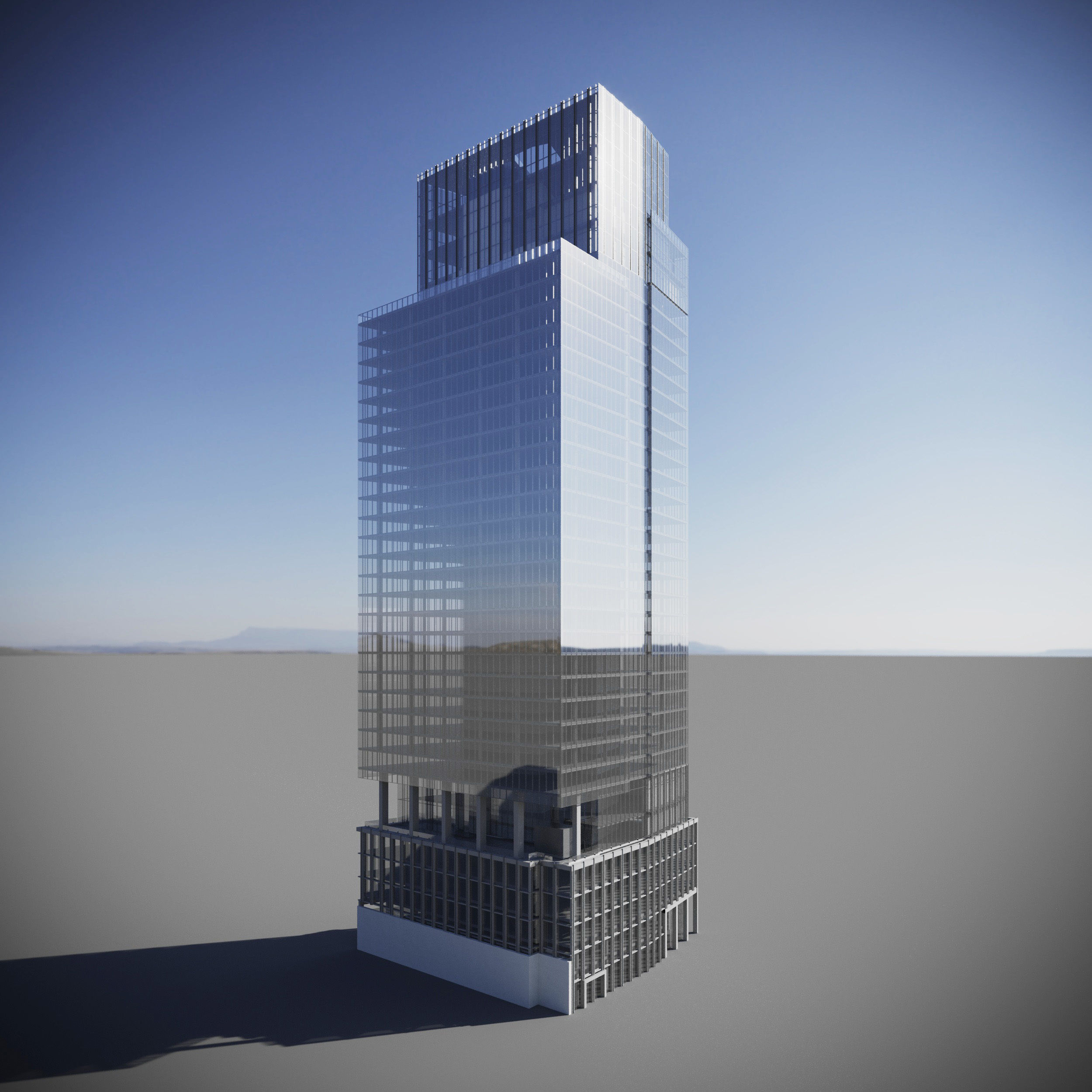 1 Leadenhall Street Tower - London Skyscraper 3D model_5