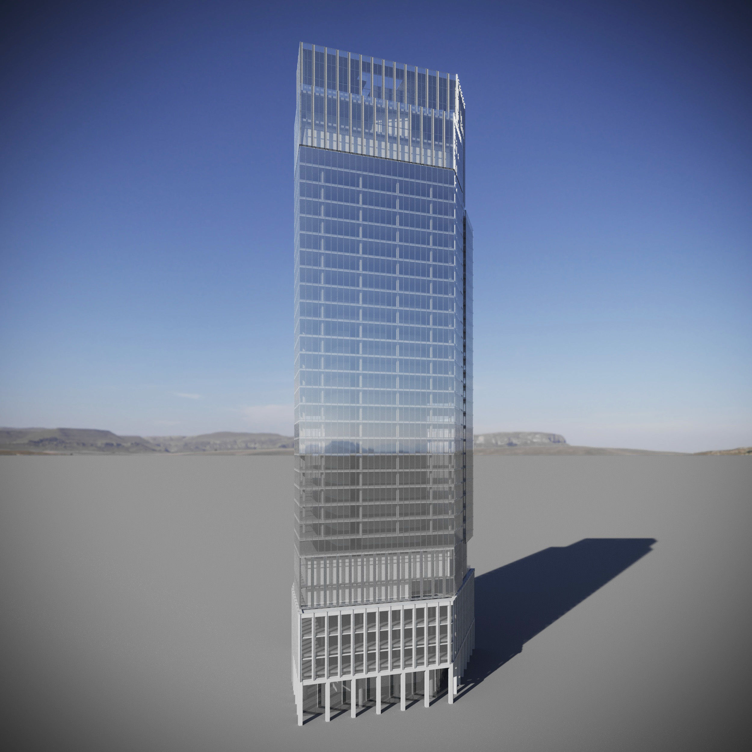 1 Leadenhall Street Tower - London Skyscraper 3D model_3