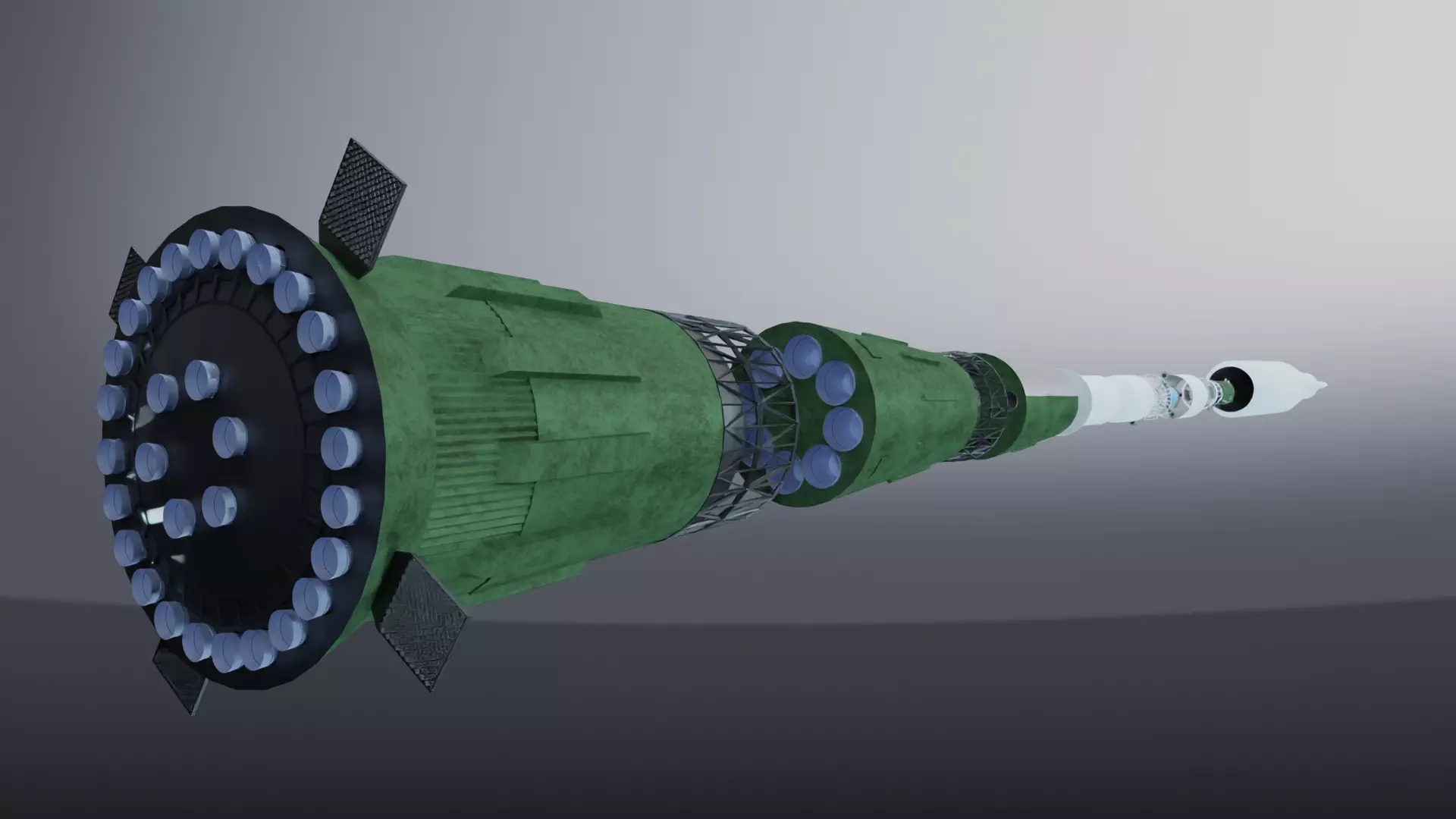N-1 Rocket V2 3D model_0