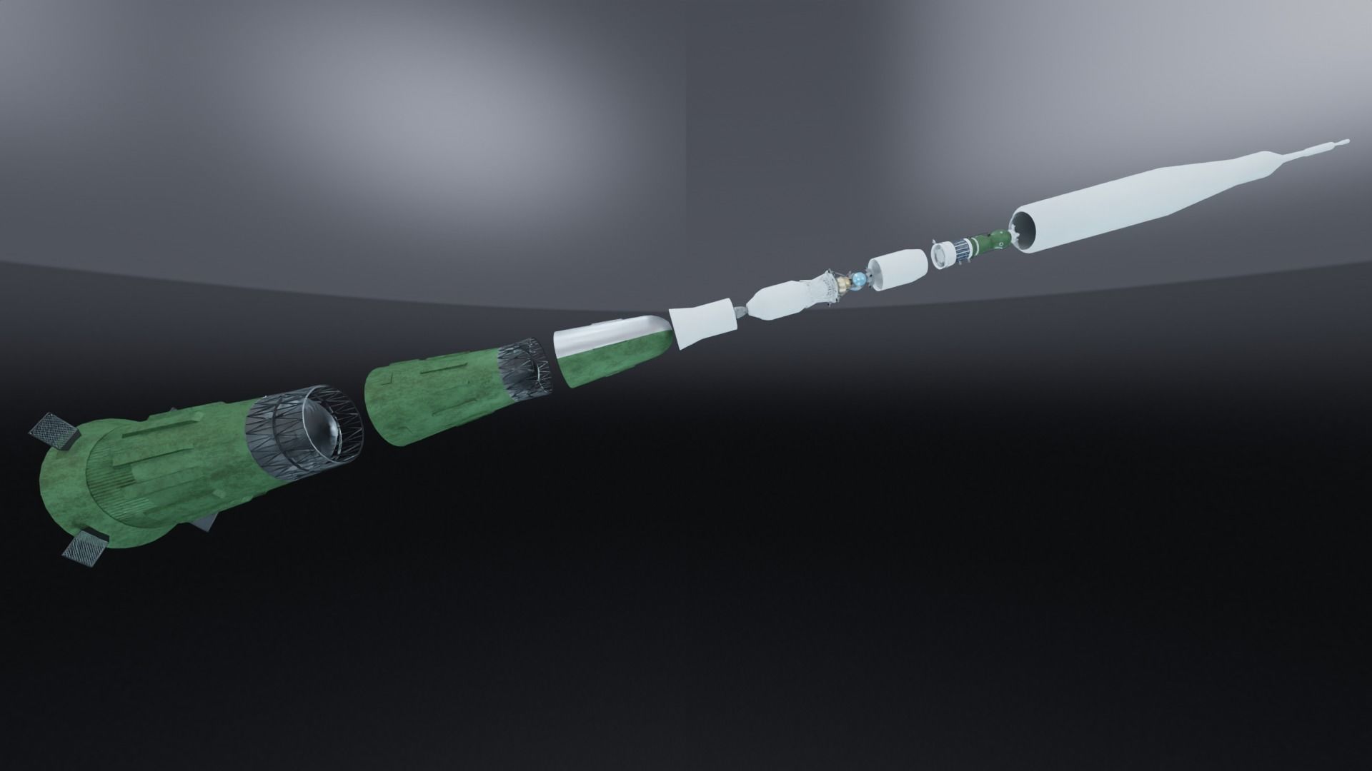 N-1 Rocket V2 3D model_2