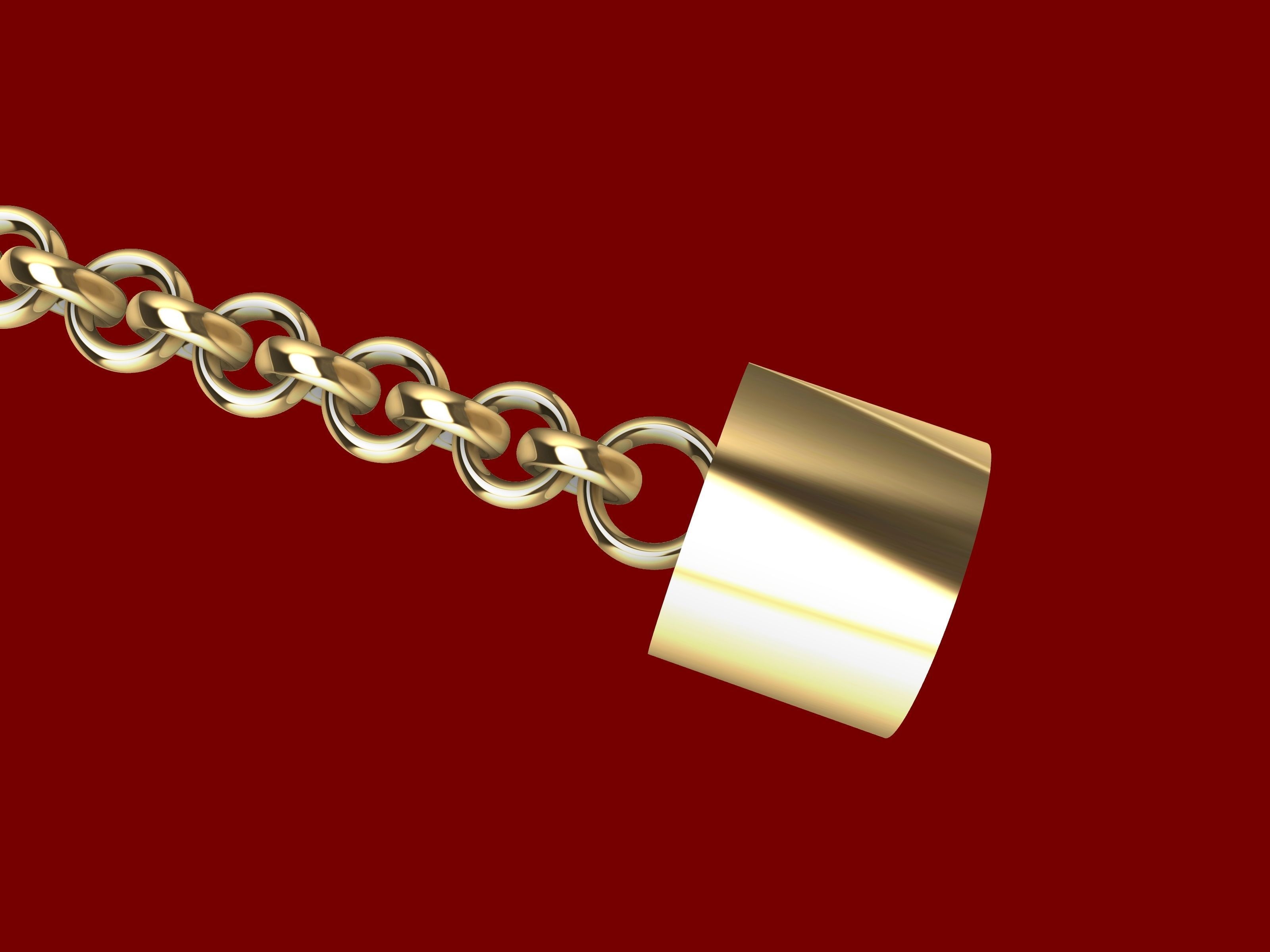 intertwined lines bracelet with magnetic clasp stl verified 3D print model_6