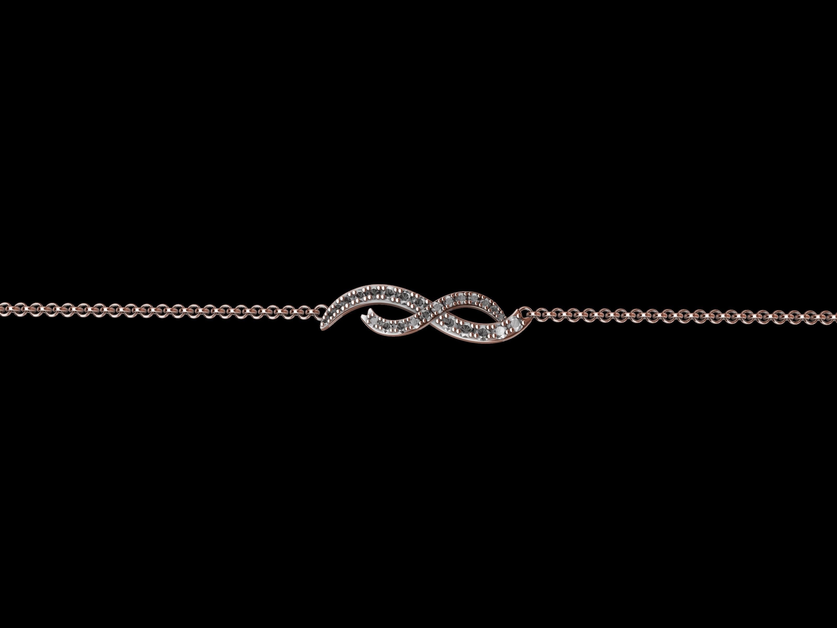 intertwined lines bracelet with magnetic clasp stl verified 3D print model_19