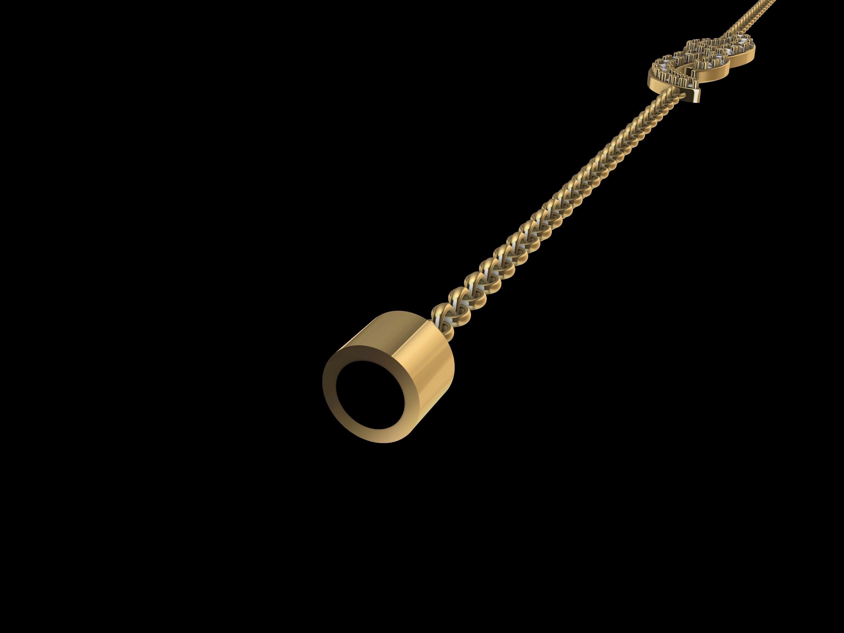 intertwined lines bracelet with magnetic clasp stl verified 3D print model_22