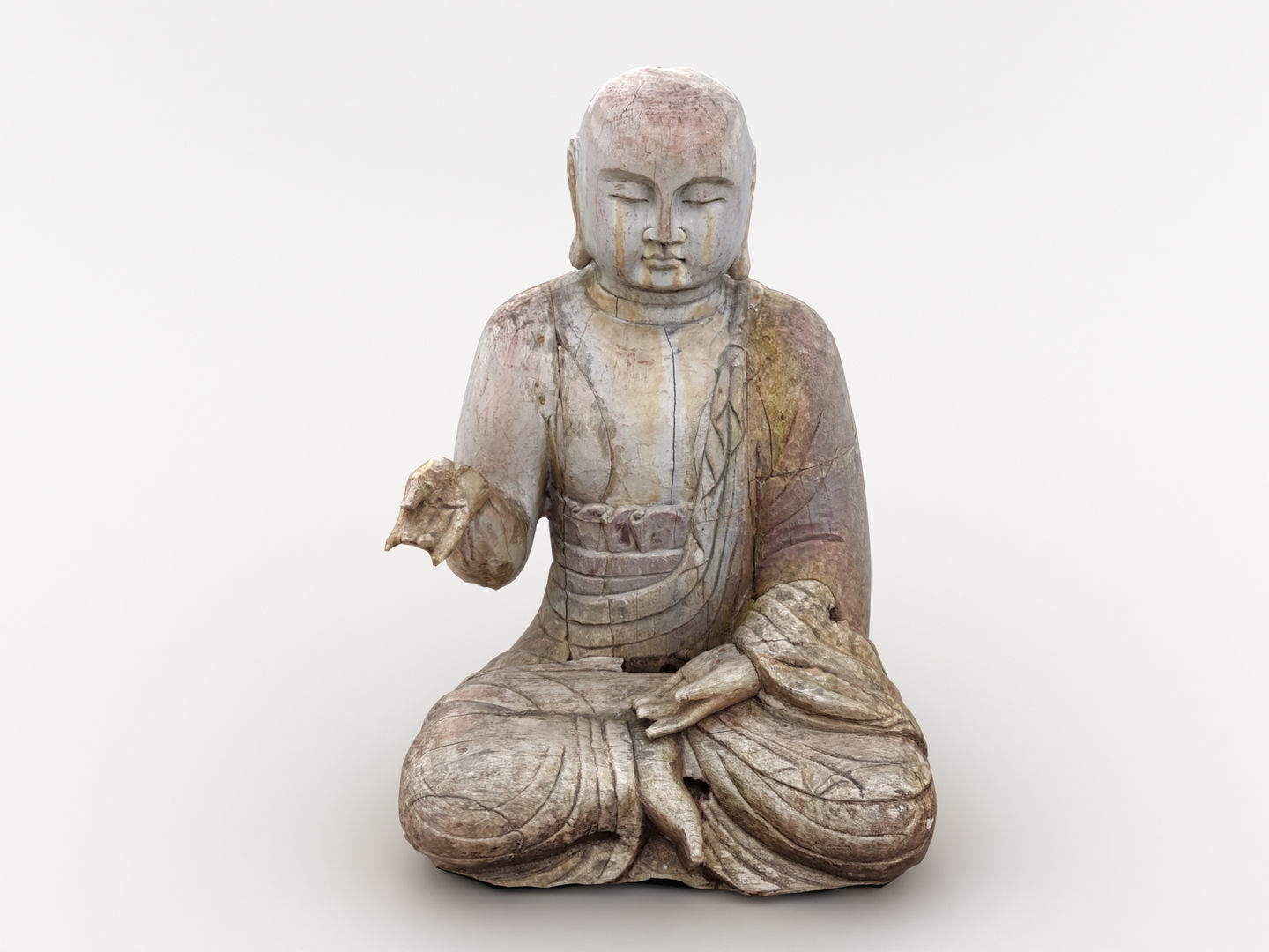 Buddha Statue Sculpture 004 3D model_1