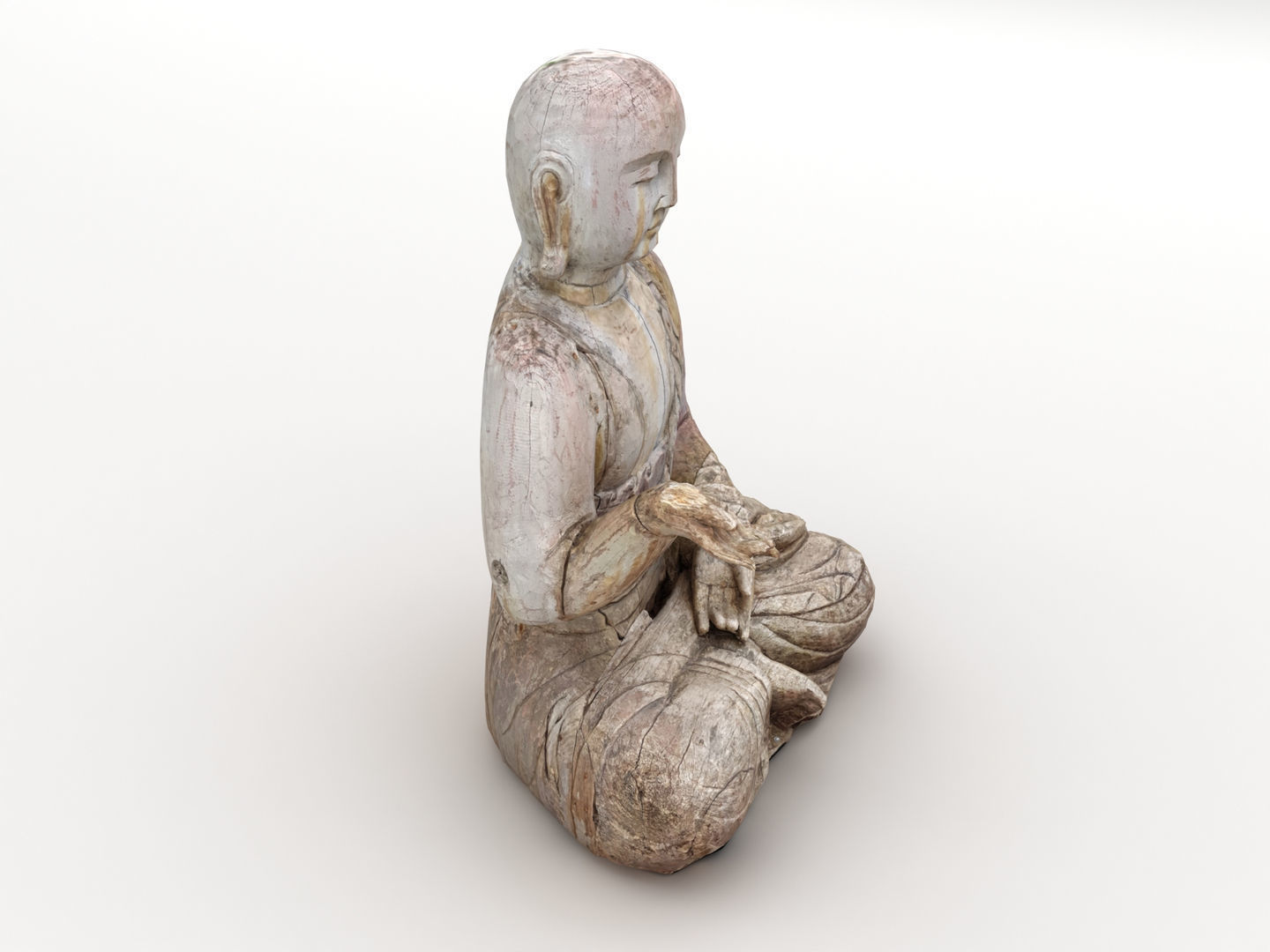 Buddha Statue Sculpture 004 3D model_2