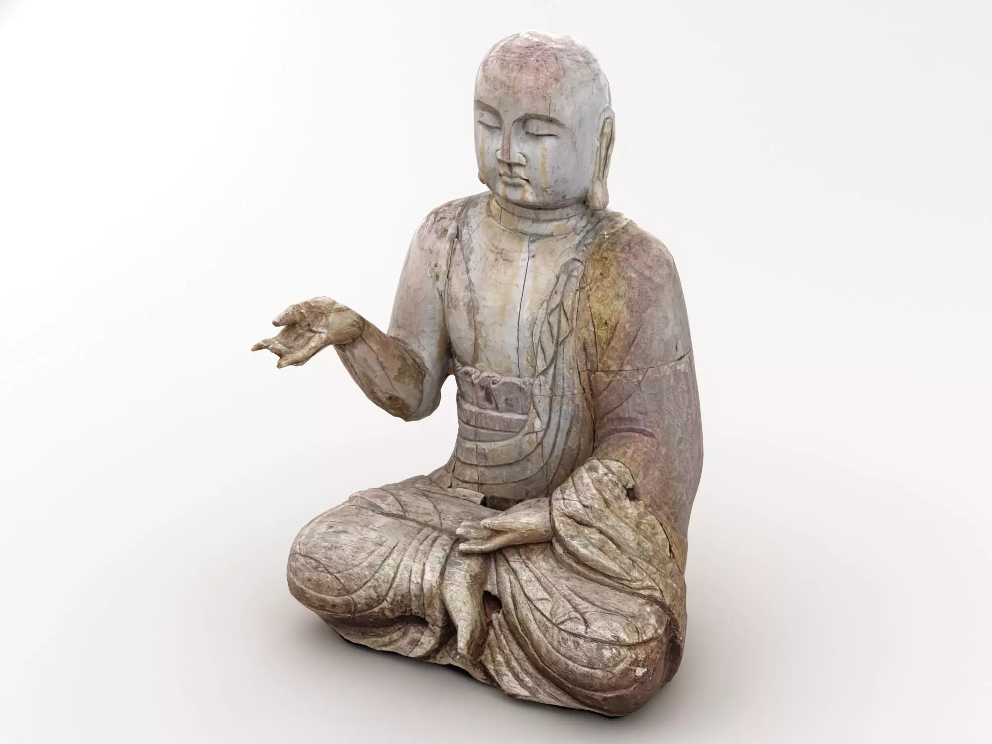 Buddha Statue Sculpture 004 3D model_0