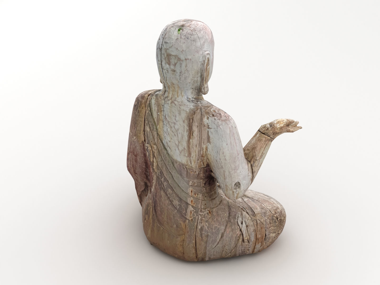 Buddha Statue Sculpture 004 3D model_3