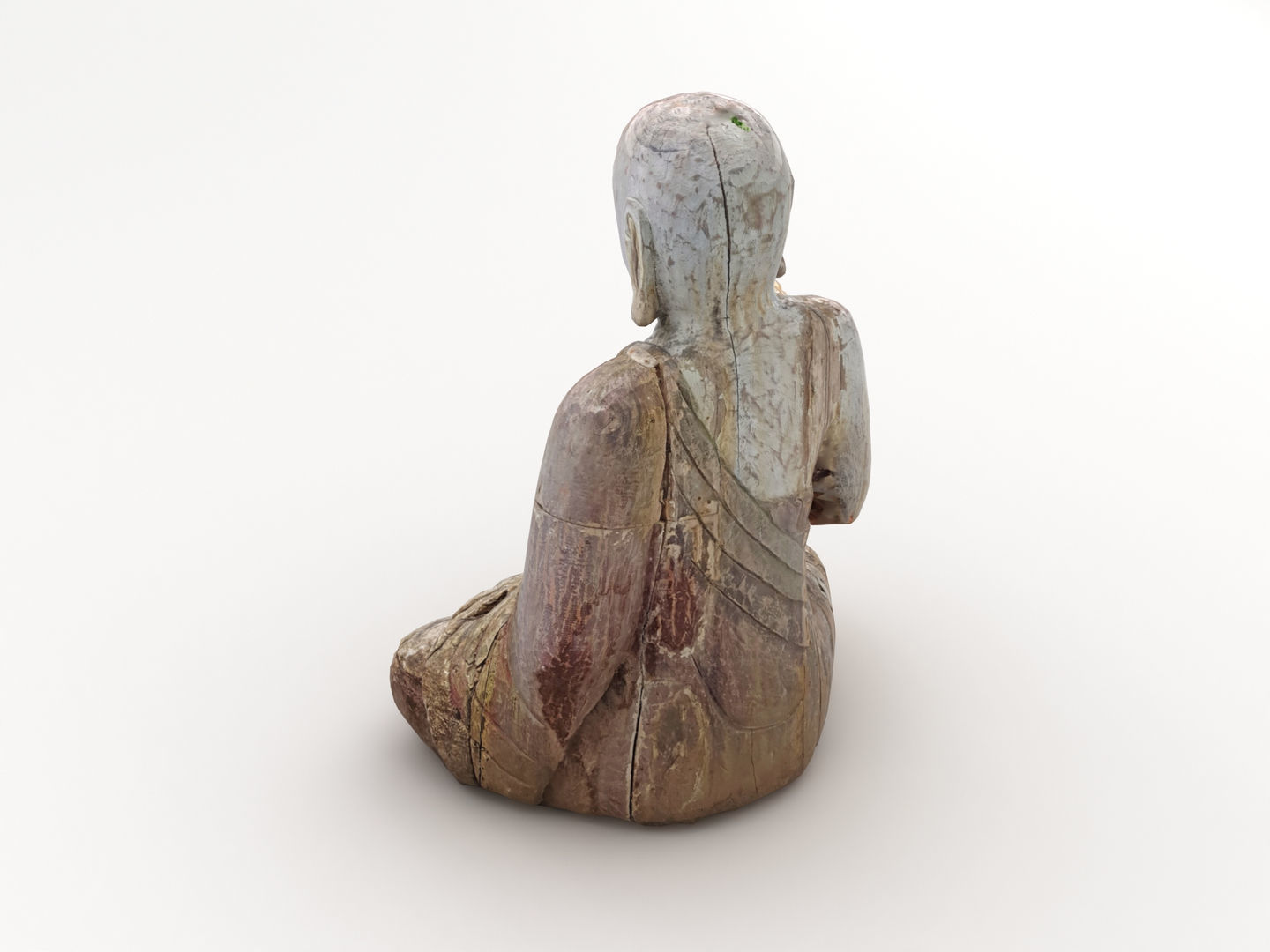 Buddha Statue Sculpture 004 3D model_4