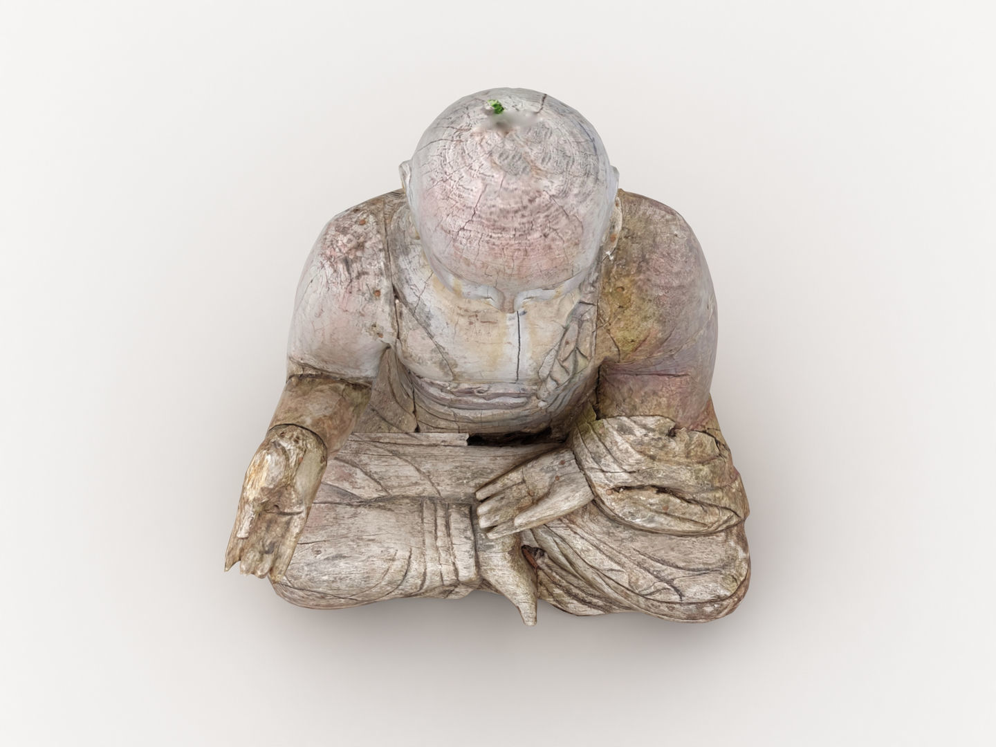 Buddha Statue Sculpture 004 3D model_8