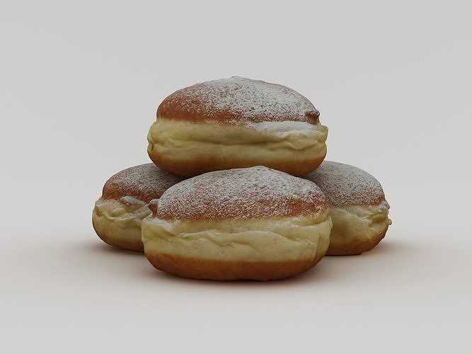 German Doughnut Bundle 3D model 7