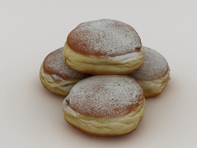 German Doughnut Bundle 3D model 2