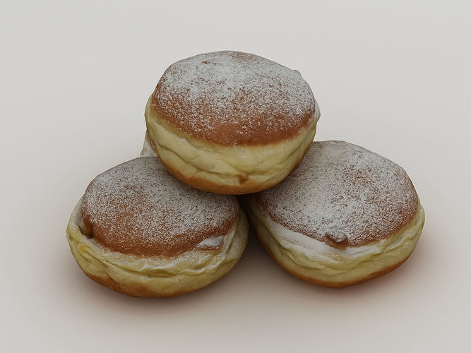 German Doughnut Bundle 3D model 3