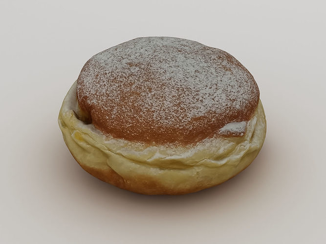 German Doughnut 001 3D model 3