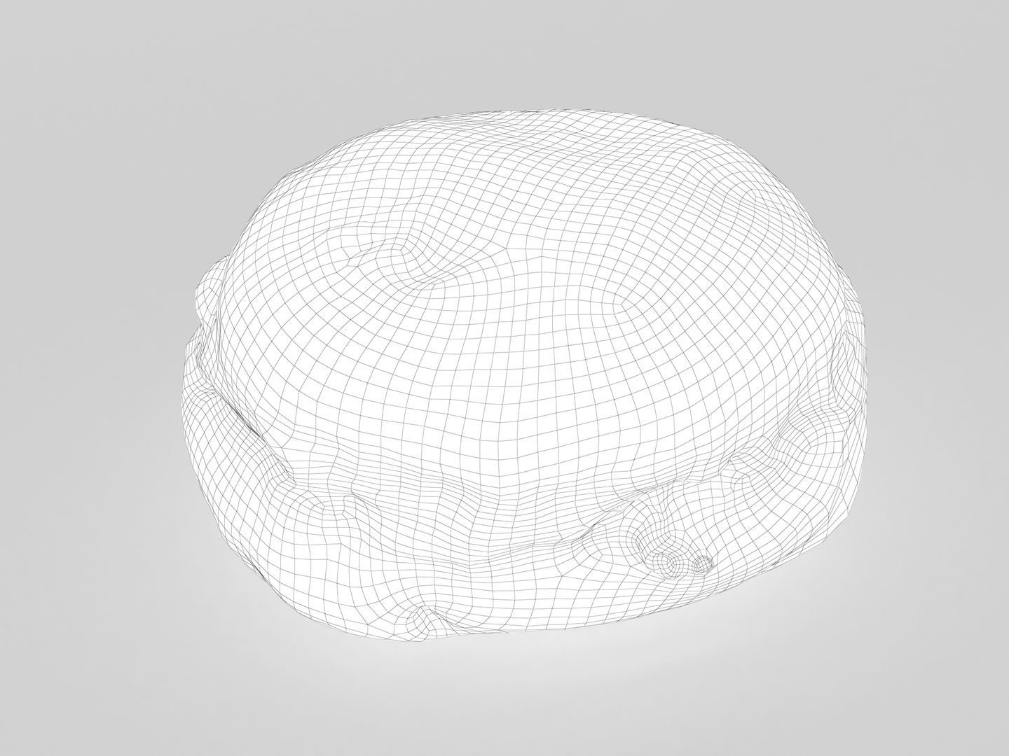 German Doughnut 001 3D model_14