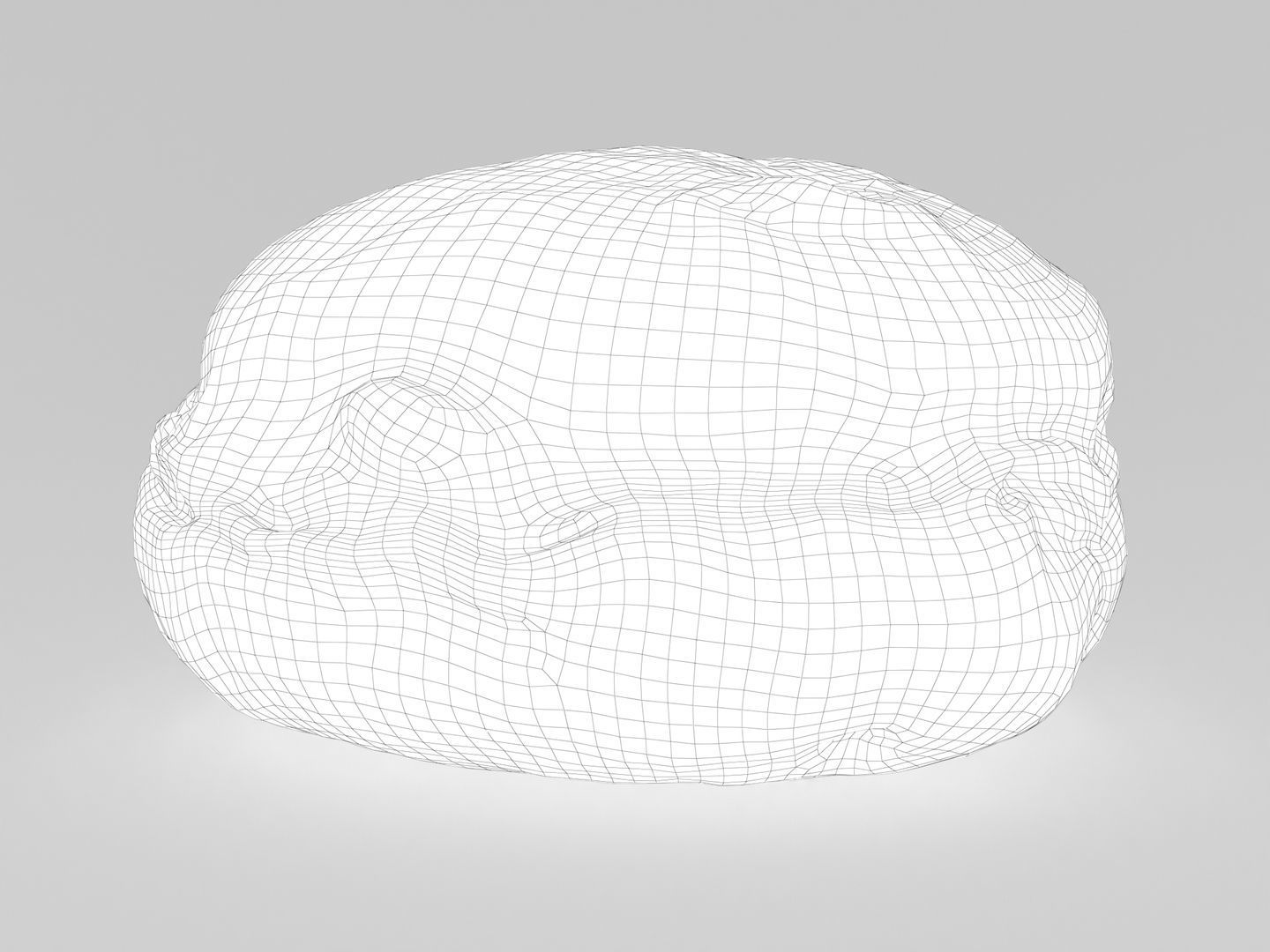 German Doughnut 001 3D model_15