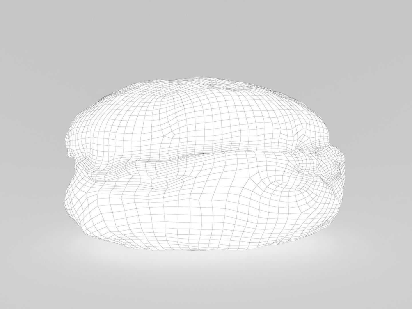 German Doughnut 001 3D model_16