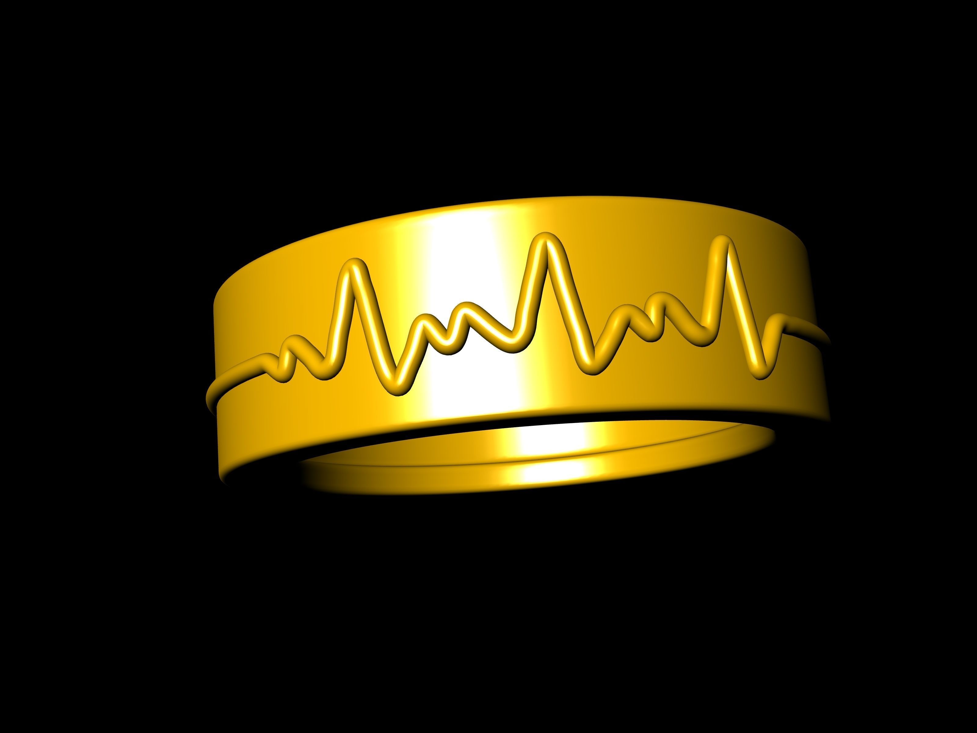 4 sizes  4590 wedding band stl verified 3D print model_67