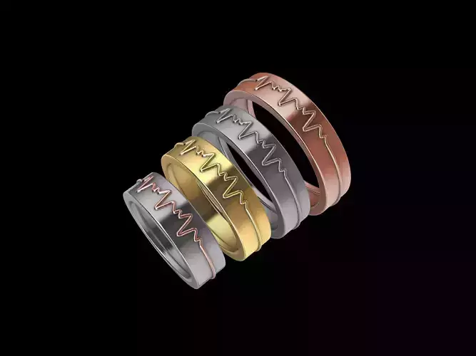 20 4 sizes  4590 wedding band stl verified