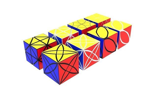 Rubiks Cubes Collection 3D model | CGTrader
