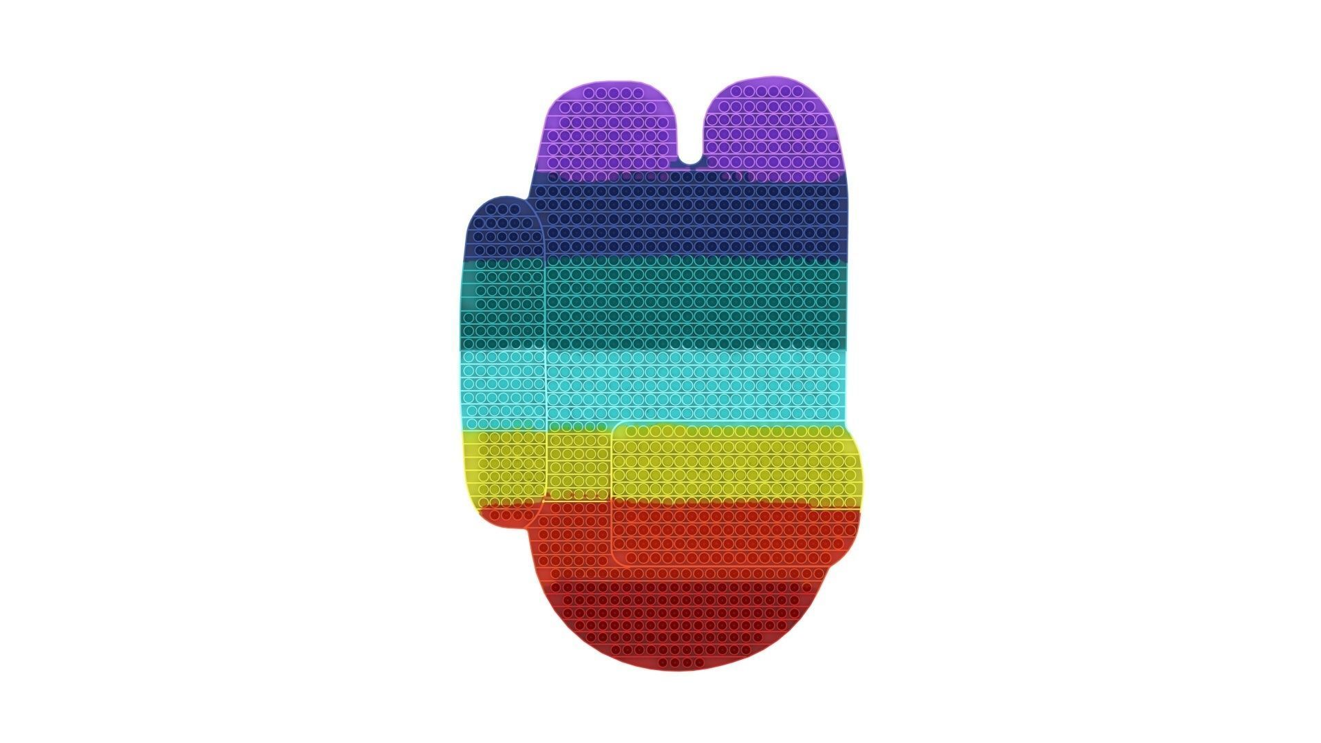 Jumbo Among Us Pop It Fidget Toy 3D model_13