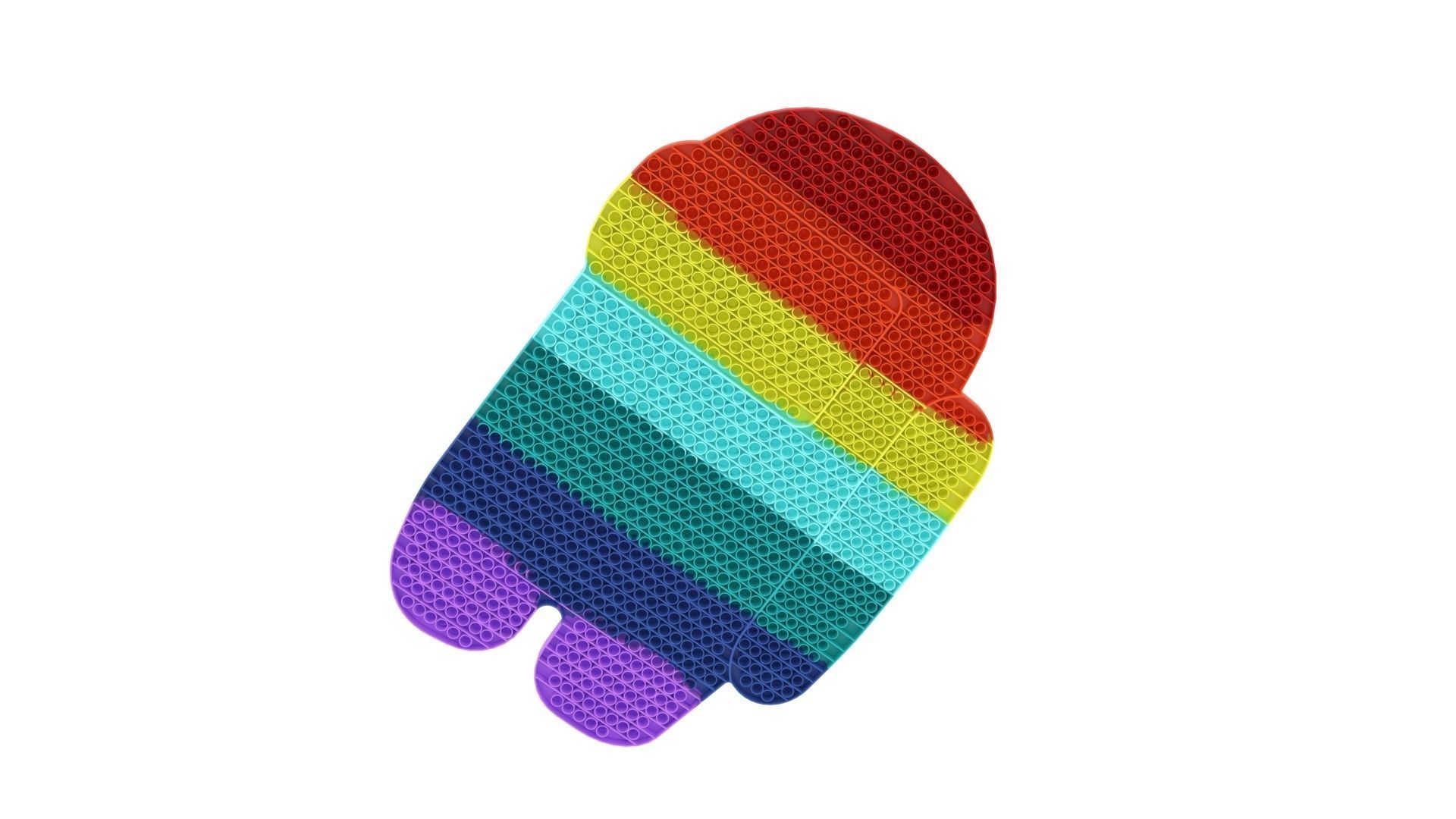 Jumbo Among Us Pop It Fidget Toy 3D model_7