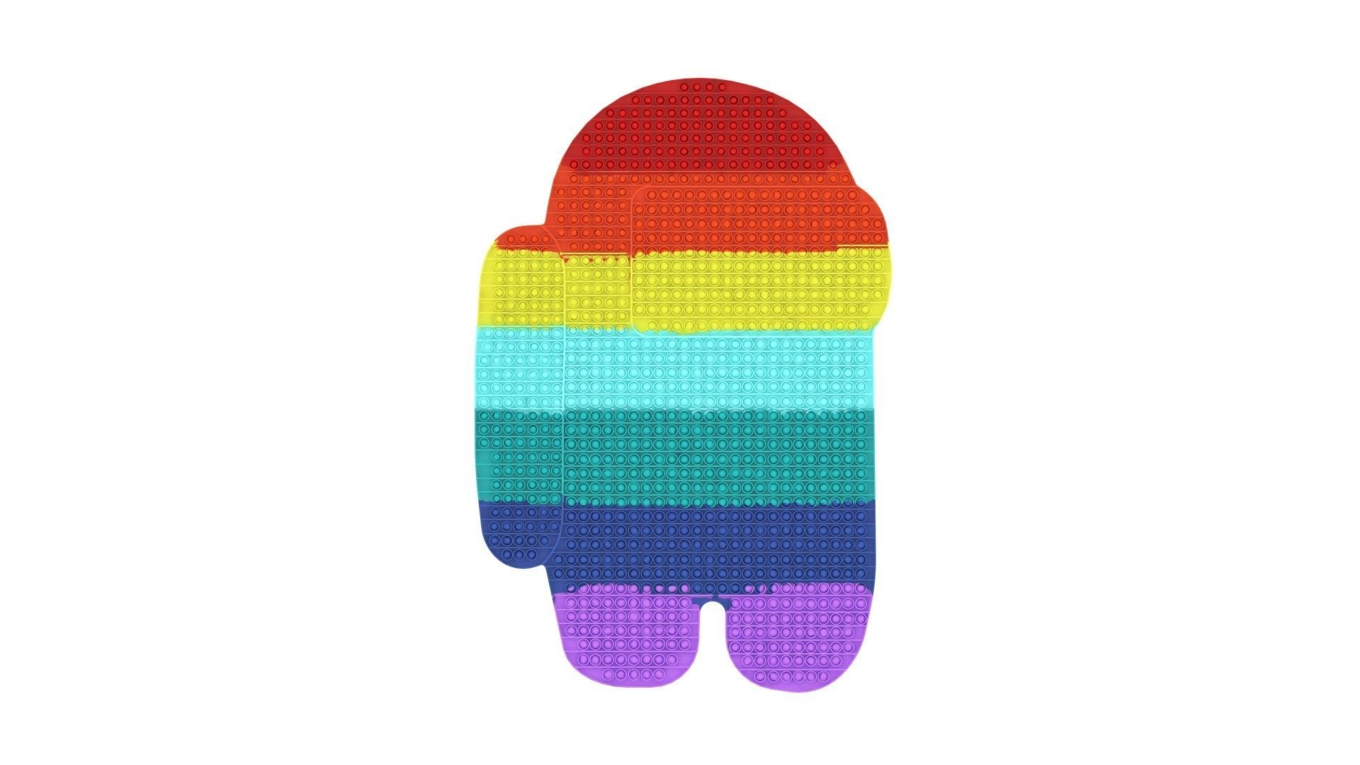 Jumbo Among Us Pop It Fidget Toy 3D model_12