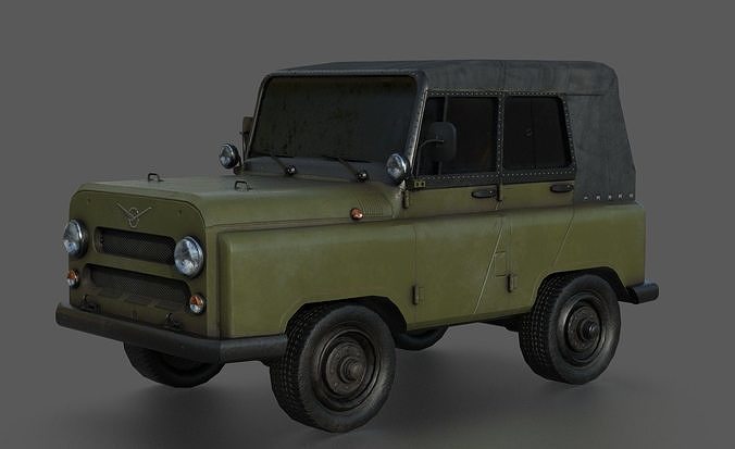 UAZ 469 3D model 2