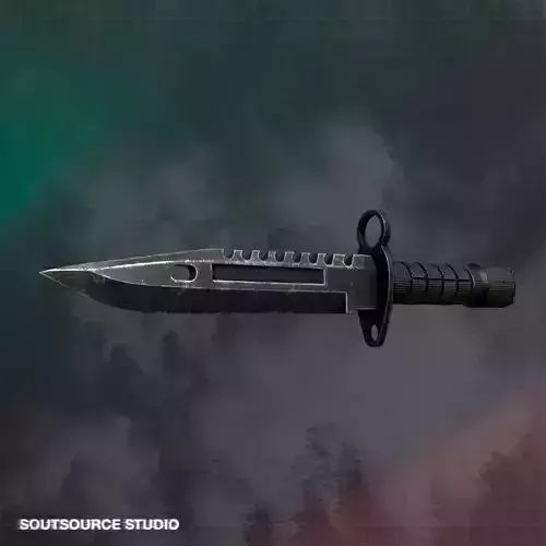 Bayonet M9 LowPoly Game-Ready Soutsource Studio