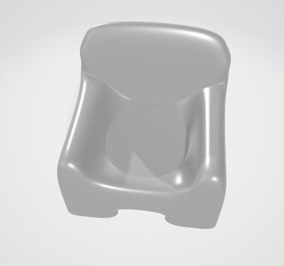 High Poly Single Person Sofa  Free 3D model_1