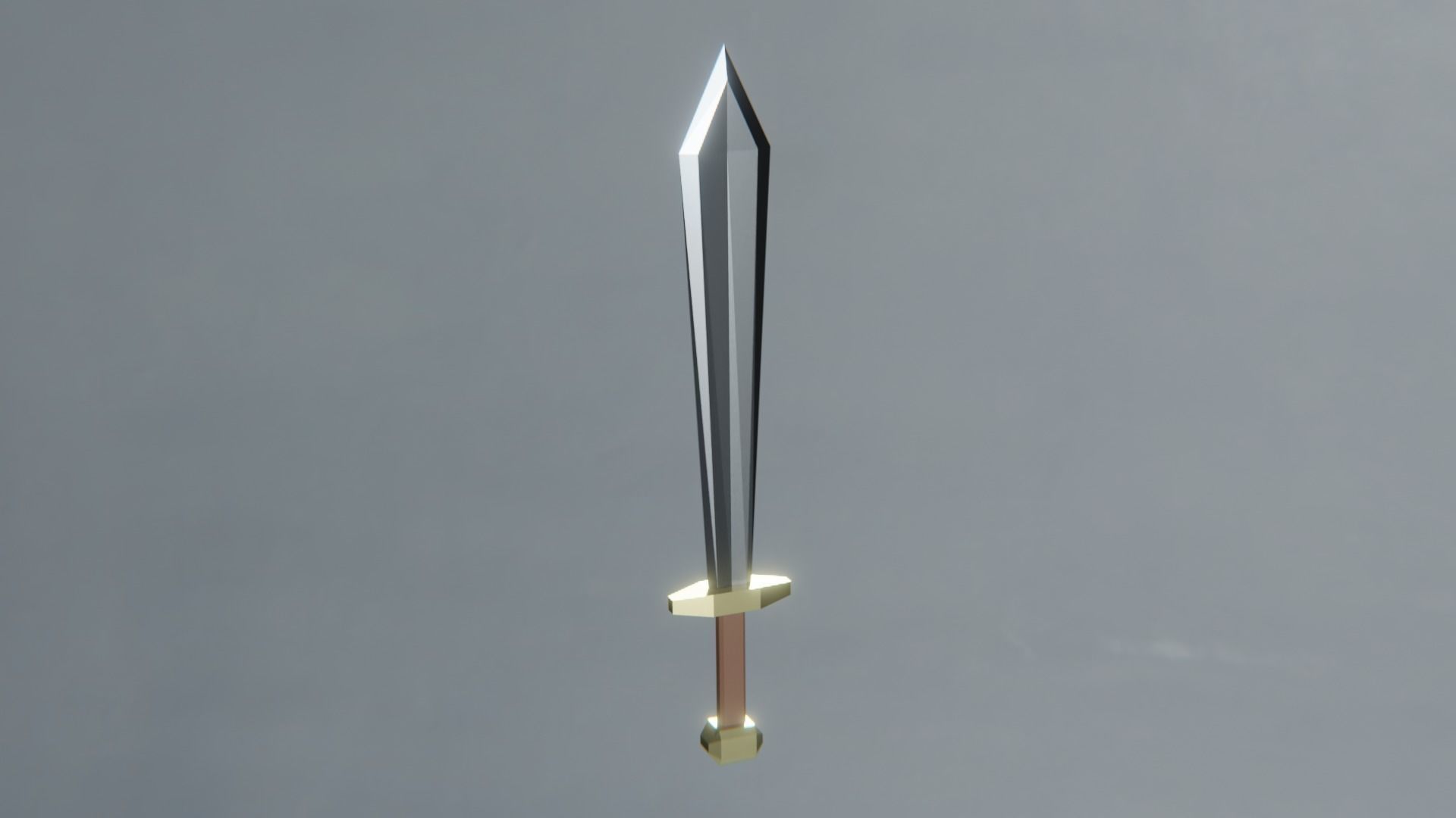 Stylized Sword Low-poly 3D model_1