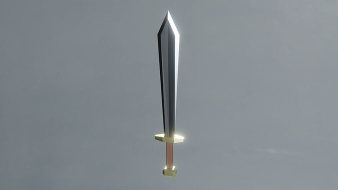 Stylized Sword Low-poly 3D model