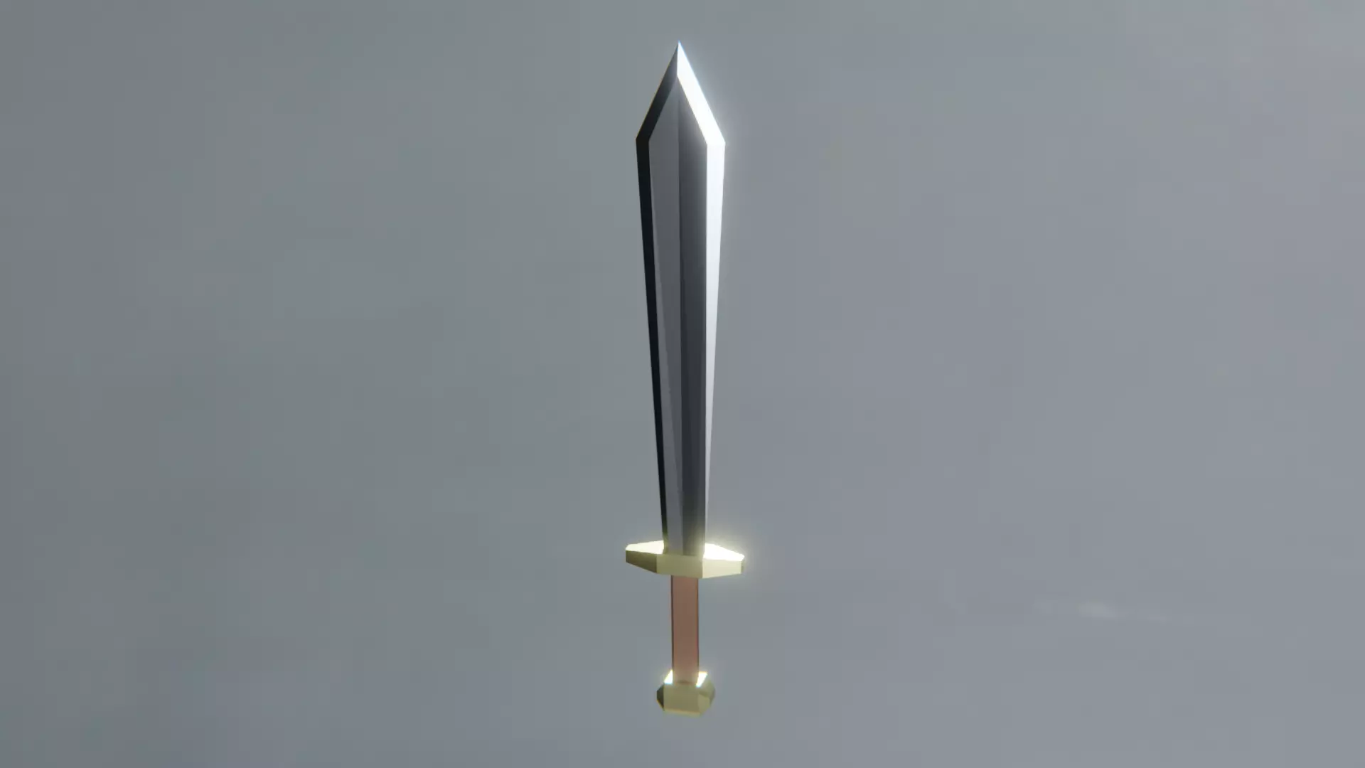 Stylized Sword Low-poly 3D model_0
