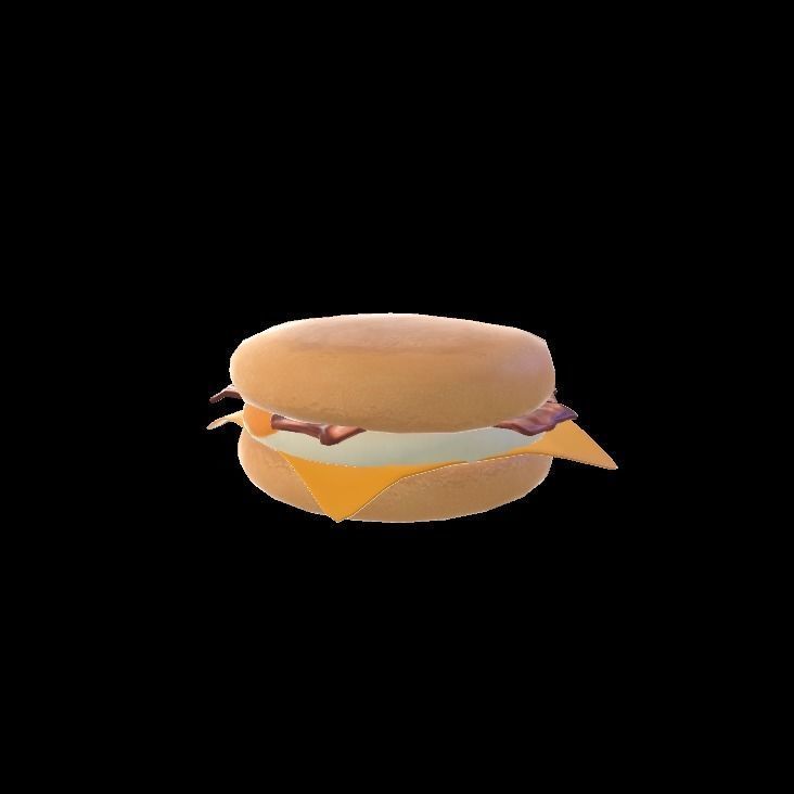 Mc Muffin Egg and Bacon 3D model_5