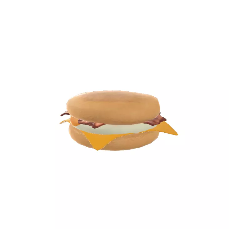 Mc Muffin Egg and Bacon 3D model_0