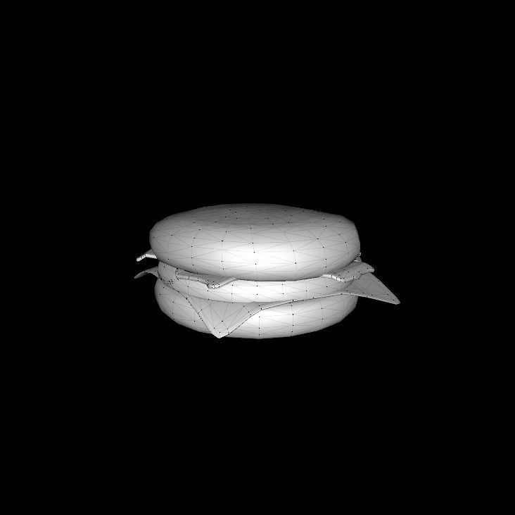 Mc Muffin Egg and Bacon 3D model_10