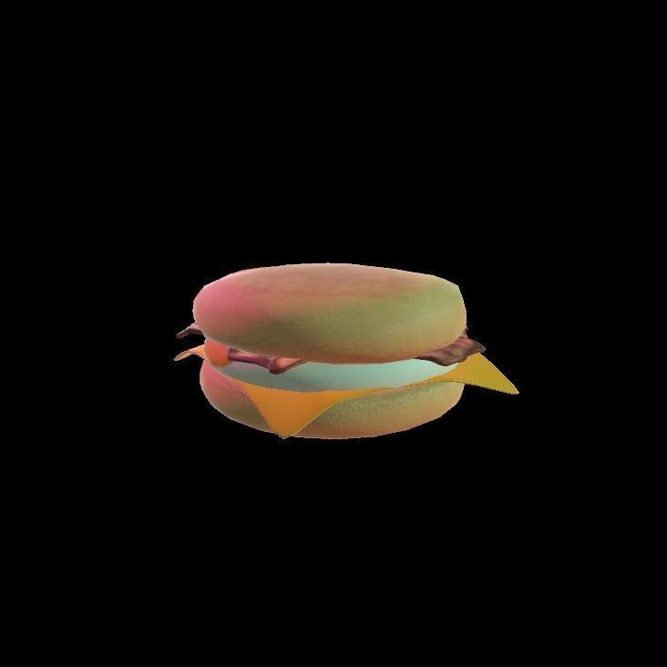 Mc Muffin Egg and Bacon 3D model_2