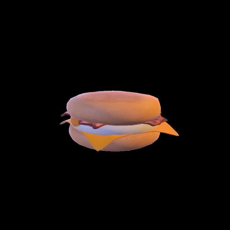 Mc Muffin Egg and Bacon 3D model_8